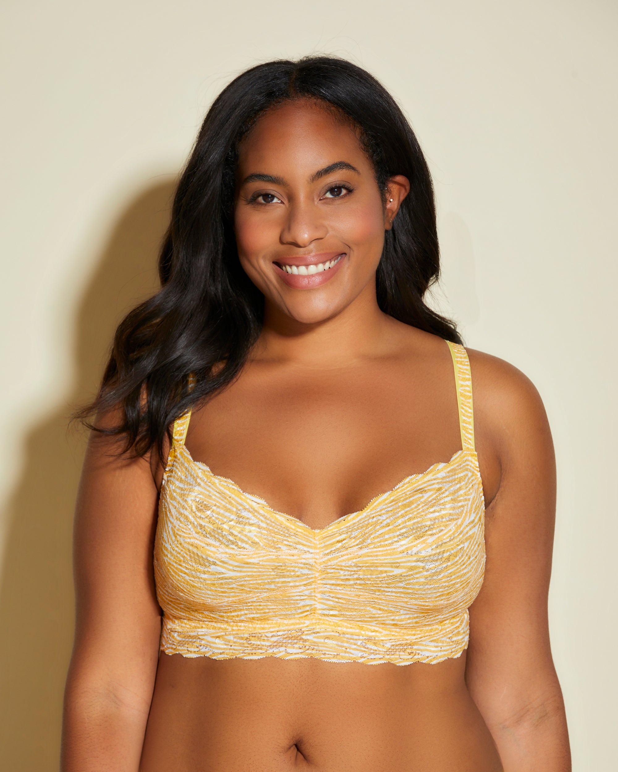 Giallo Bralette - Never Say Never Extended Printed Bralette Sweetie Taglie Comode