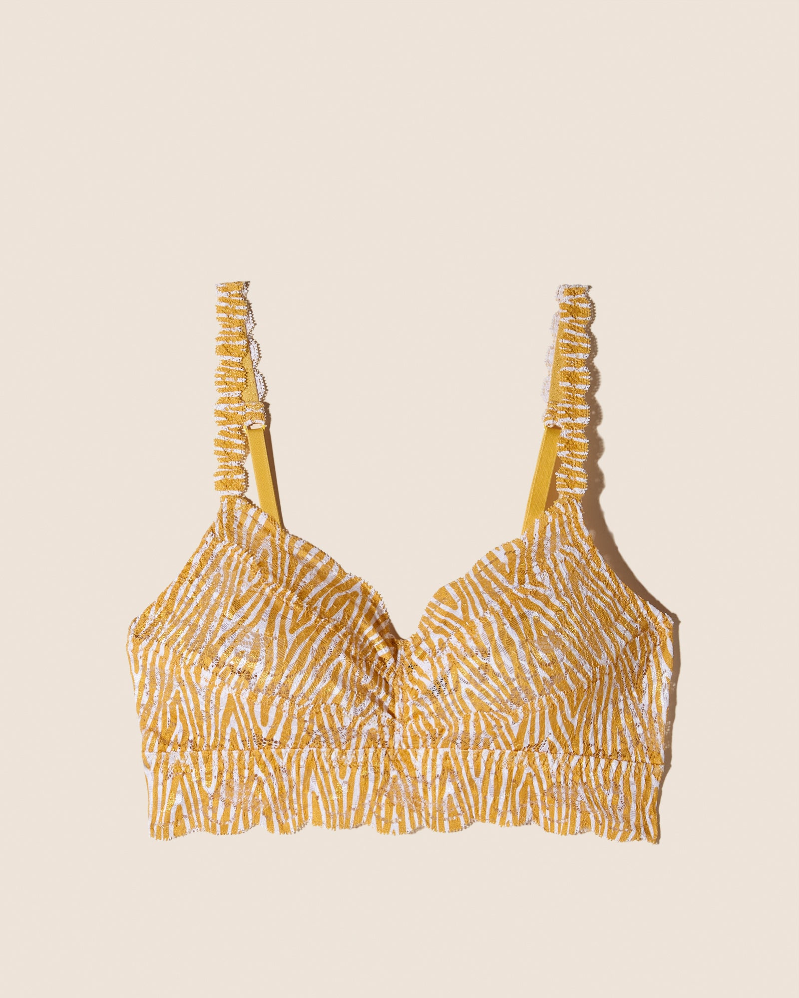 Yellow Bralette - Never Say Never Printed Petite Sweetie Bralette