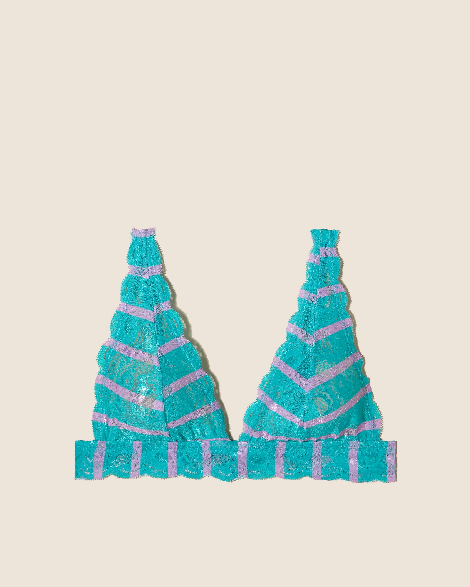 Print Bralette - Never Say Never Printed Tall Triangle Bralette