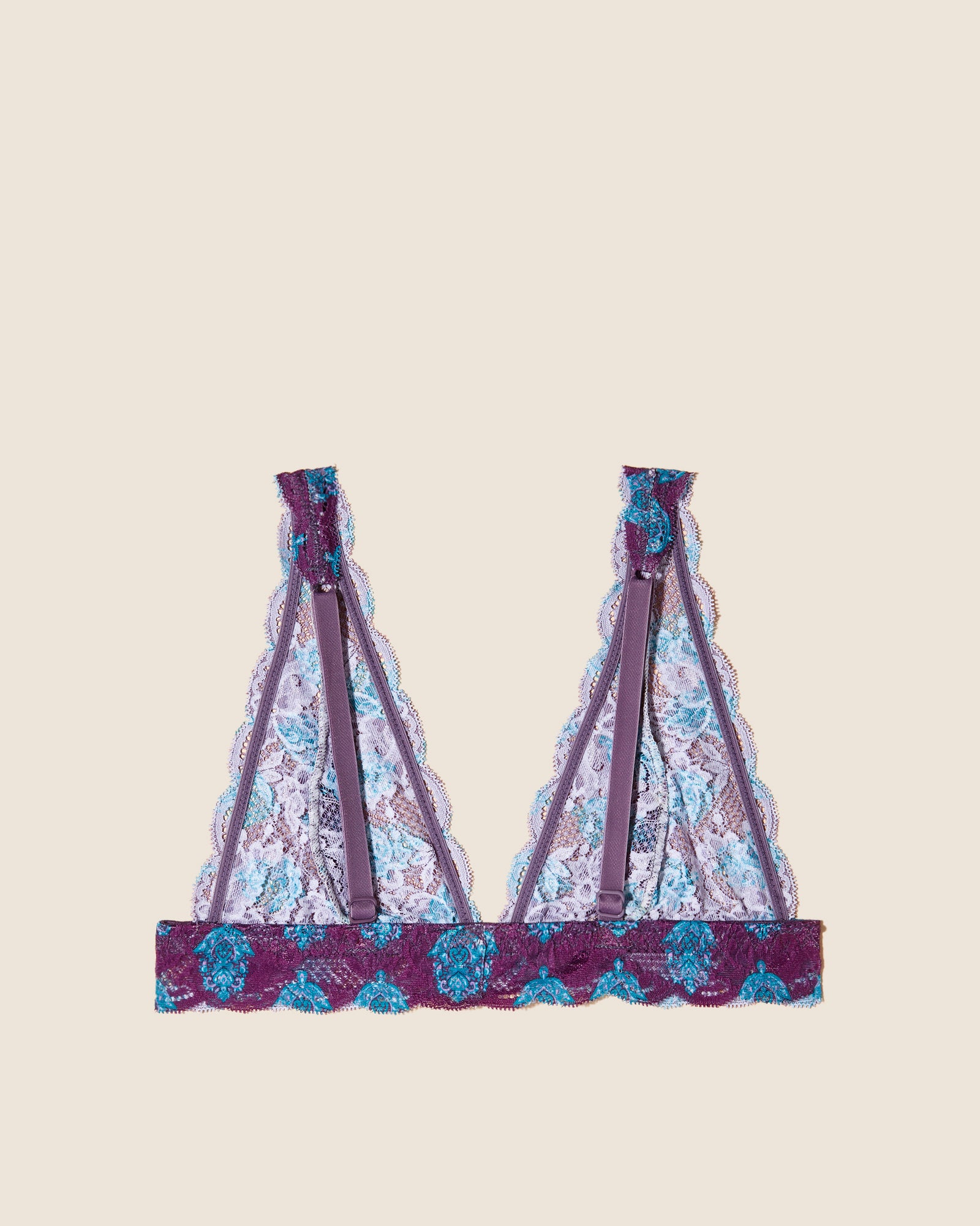 Print Bralette - Never Say Never Printed Tall Triangle Bralette