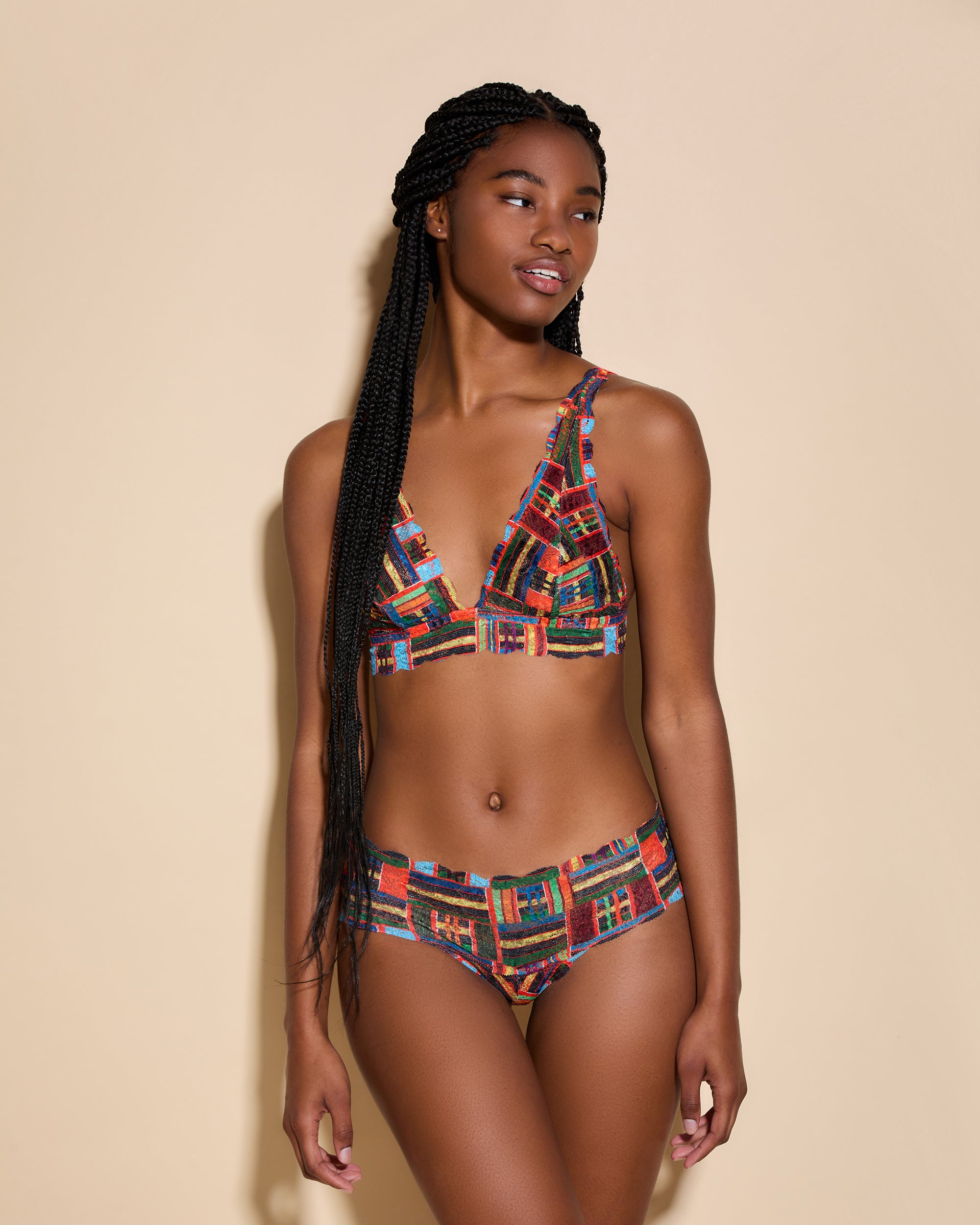 Print Bralette - Never Say Never Printed Tall Triangle Bralette