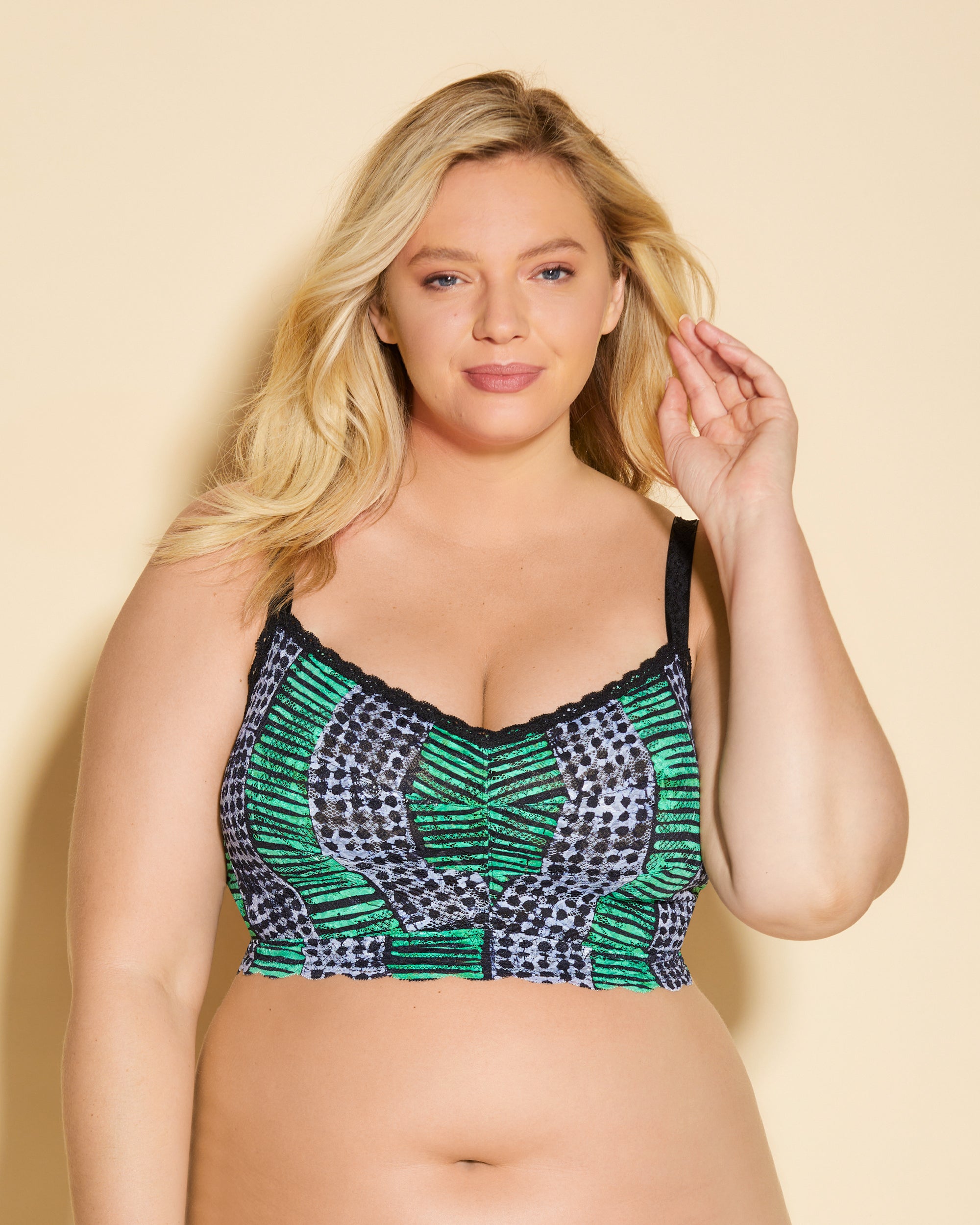 Gedruckt Bralette - Never Say Never Printed Ultra Curvy Sweetie Bralette