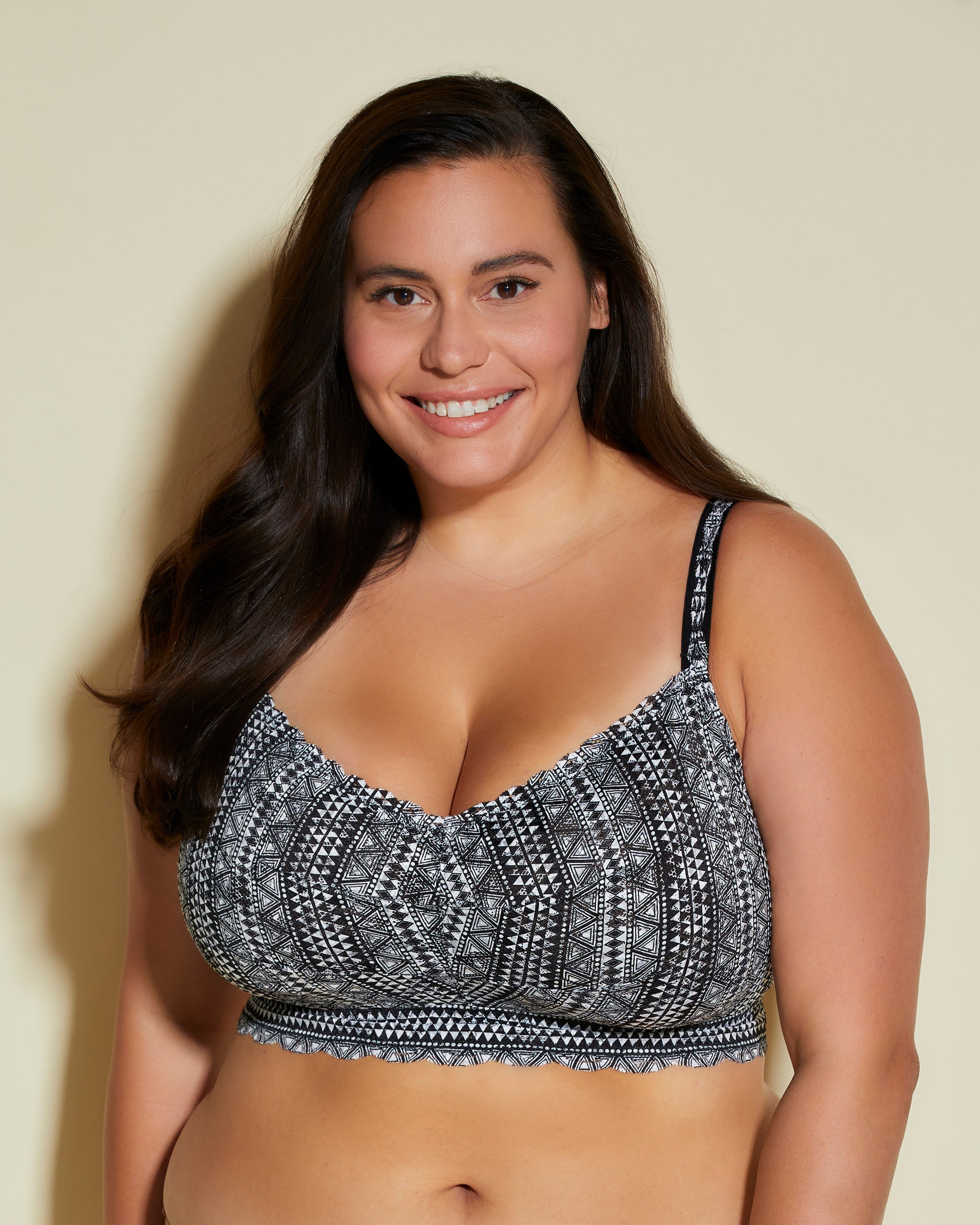 Print Bralette - Never Say Never Printed Ultra Curvy Sweetie Bralette