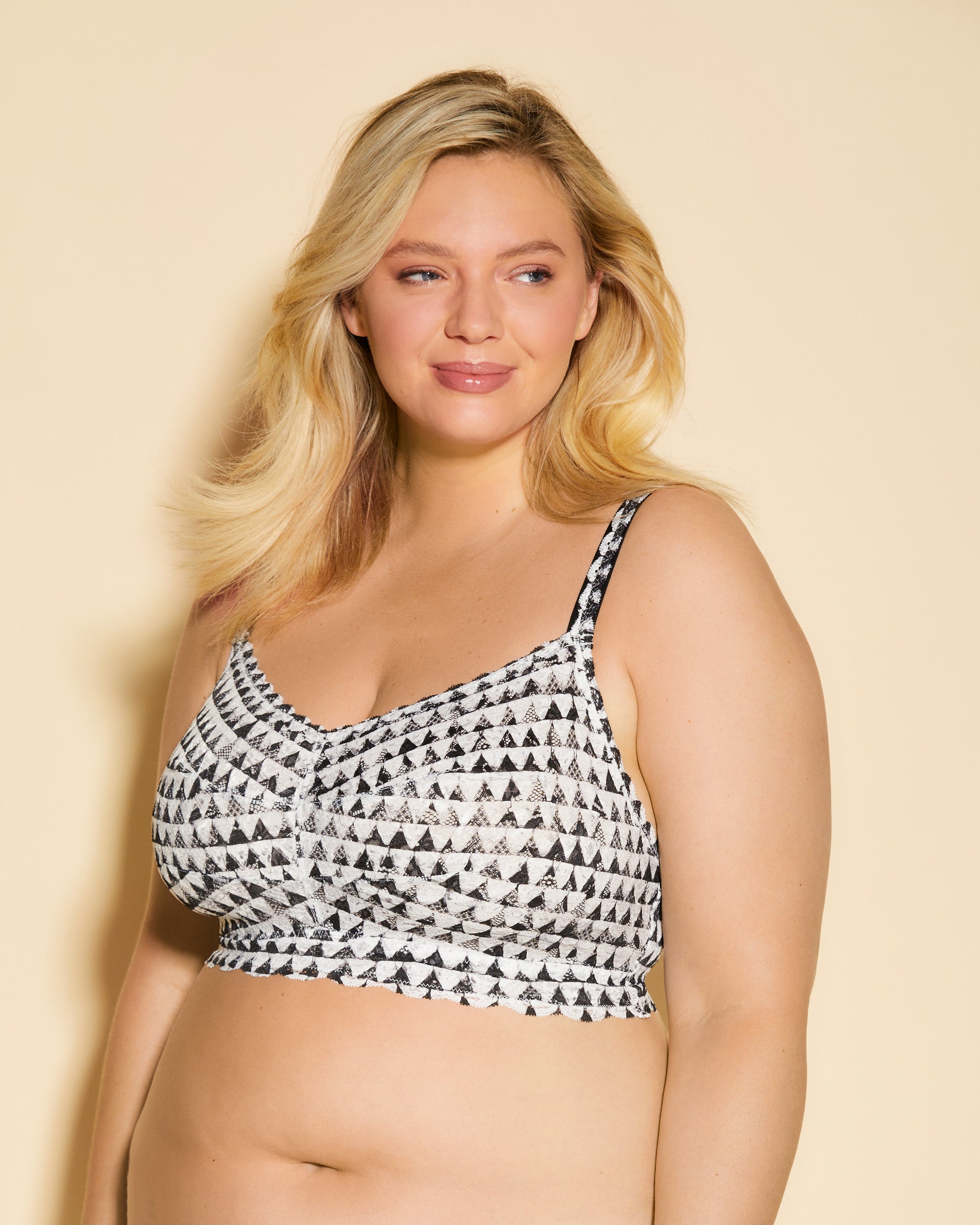 Gedruckt Bralette - Never Say Never Printed Ultra Curvy Sweetie Bralette