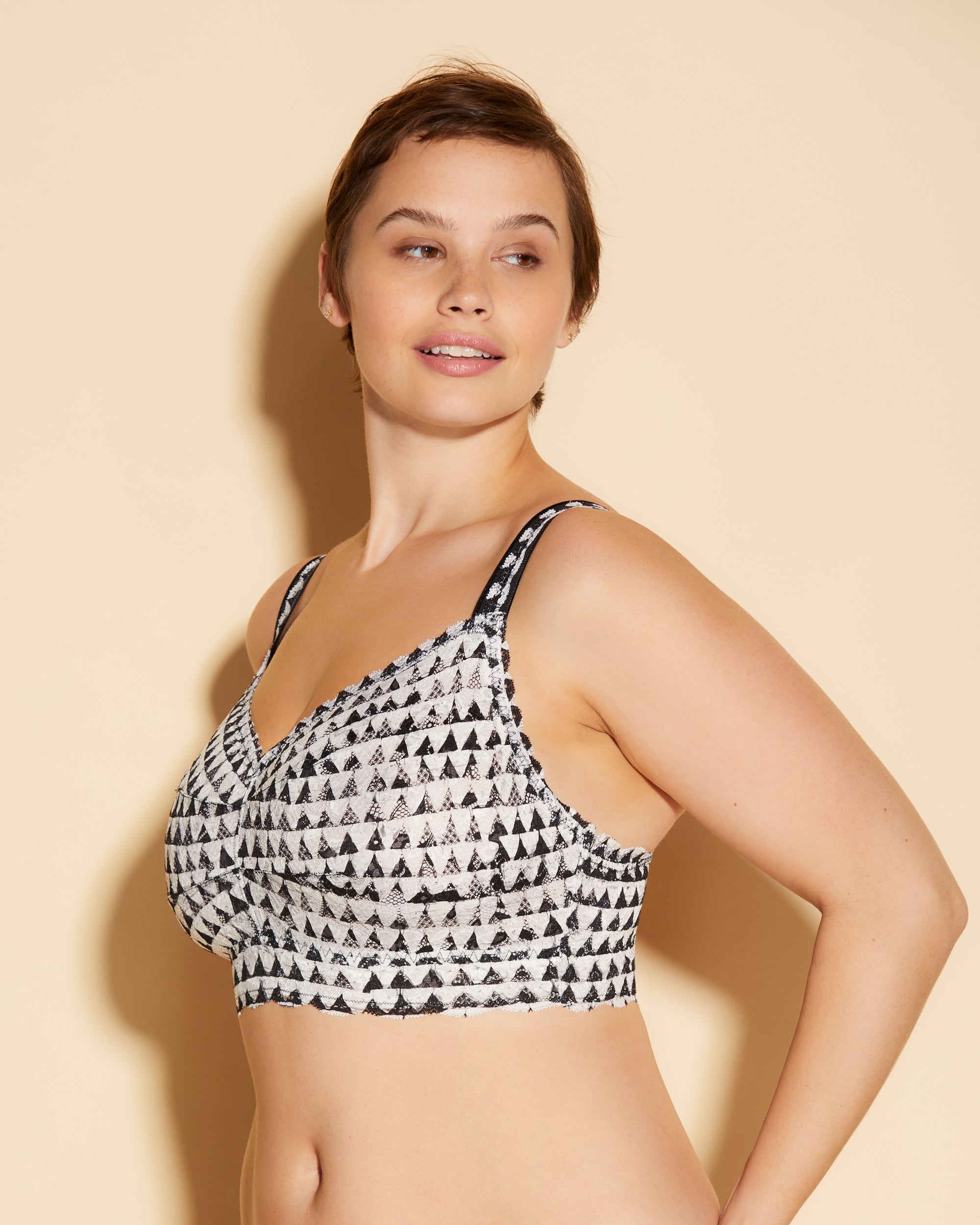 Gedruckt Bralette - Never Say Never Printed Super Curvy Sweetie Bralette