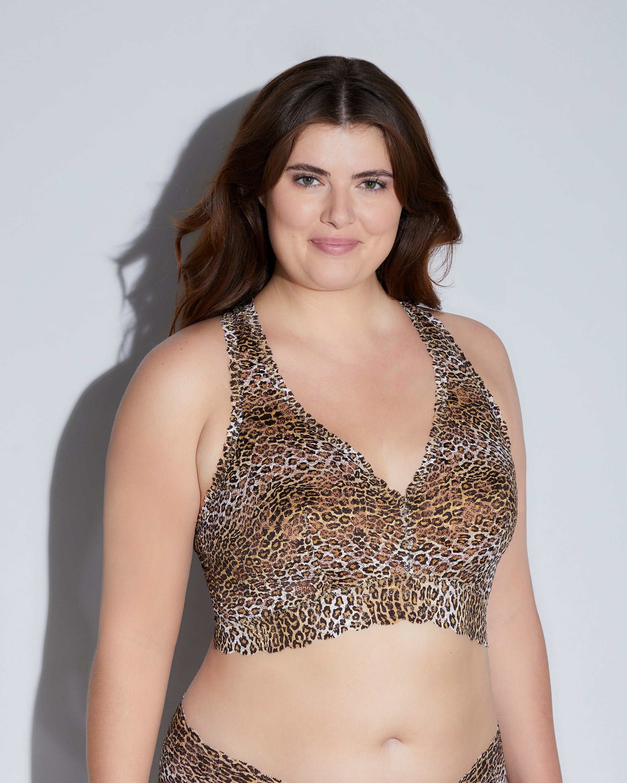 Imprimé Bralette - Never Say Never Extended Printed Brassière Dos Nageur Racie Grandes Tailles