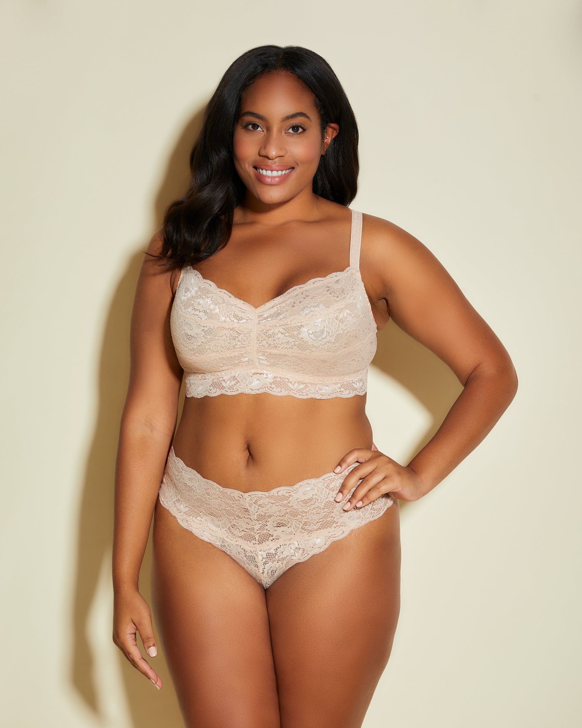 Beige Tanga - Never Say Never Extended Cutie Tief Sitzender Tanga