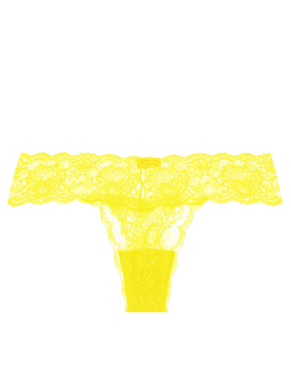 Yellow Thong - Never Say Never Cutie Low Rise Thong