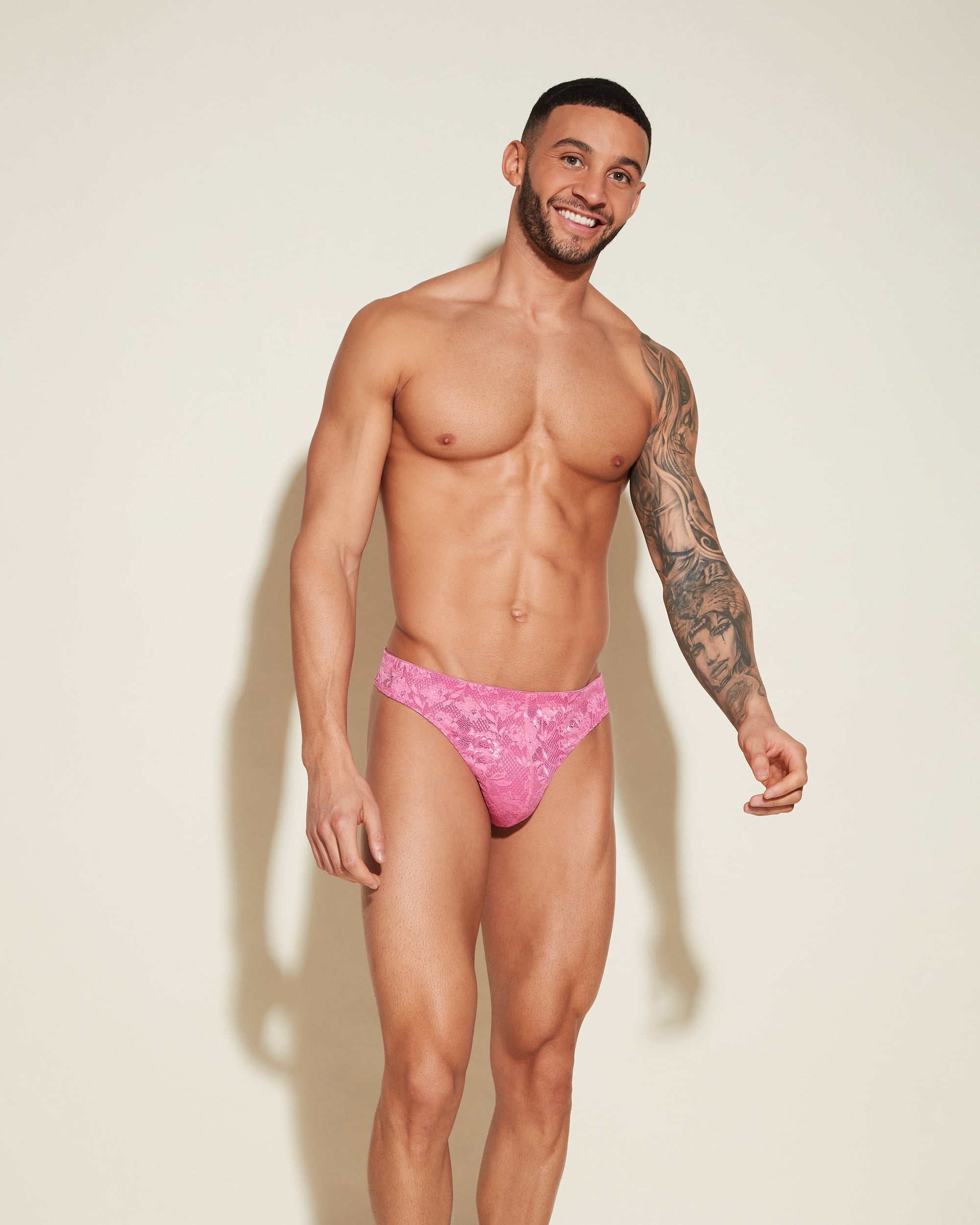 Pink Mens Gstring - Never Say Never Classic G-String