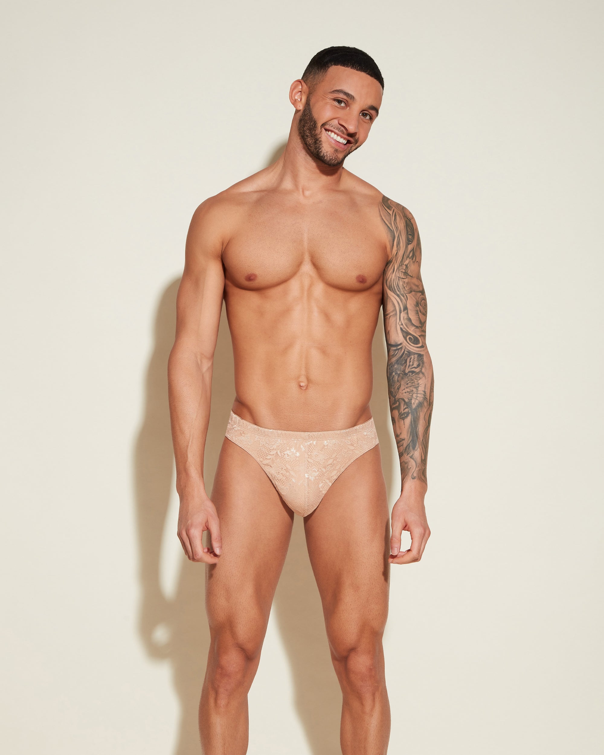 Marrón Tangas De Hilo Para Hombres - Never Say Never Tanga De Hilo Clásico