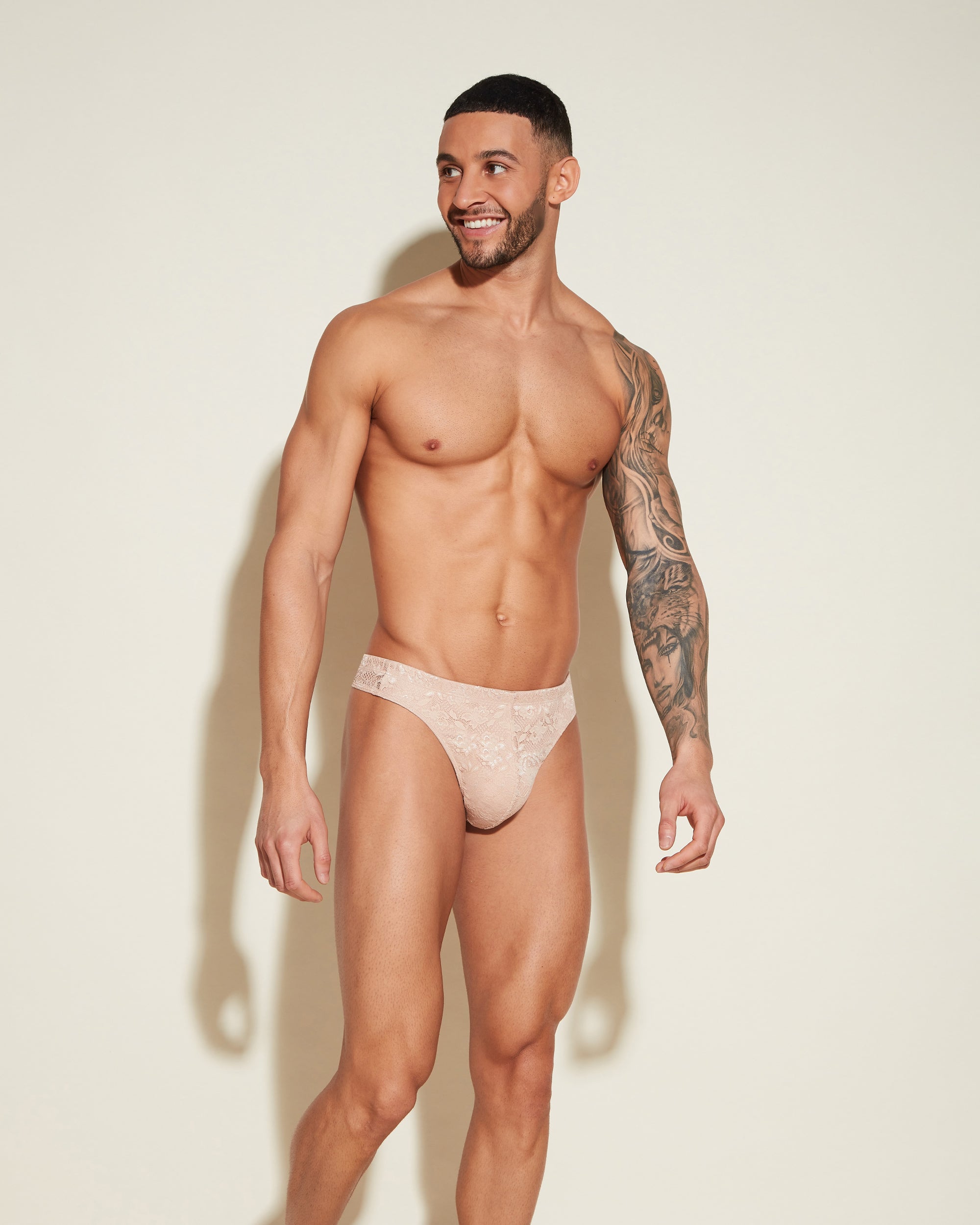 Beige G-Strings Für Herren - Never Say Never Klassischer G-String