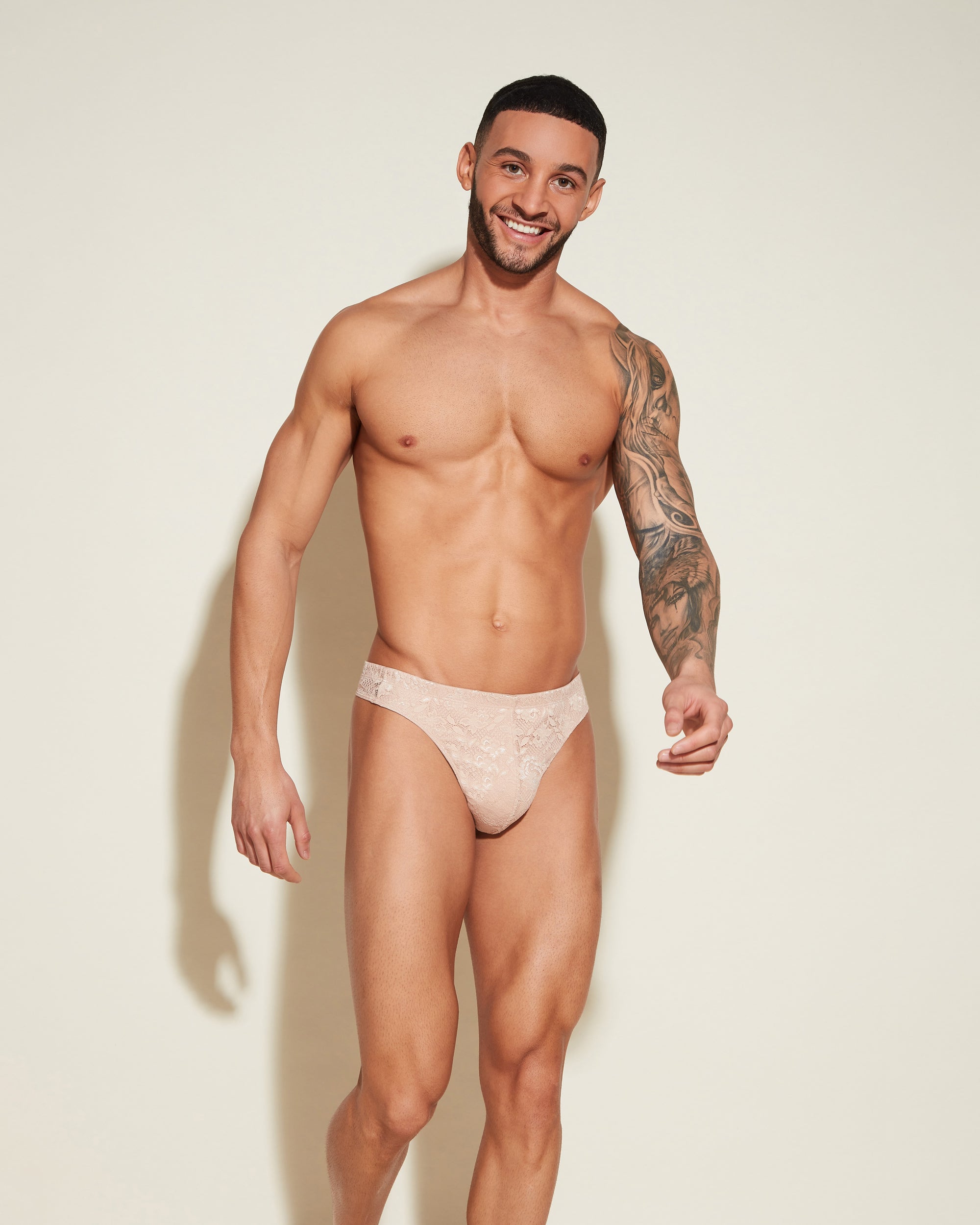 Beige G-Strings Für Herren - Never Say Never Klassischer G-String