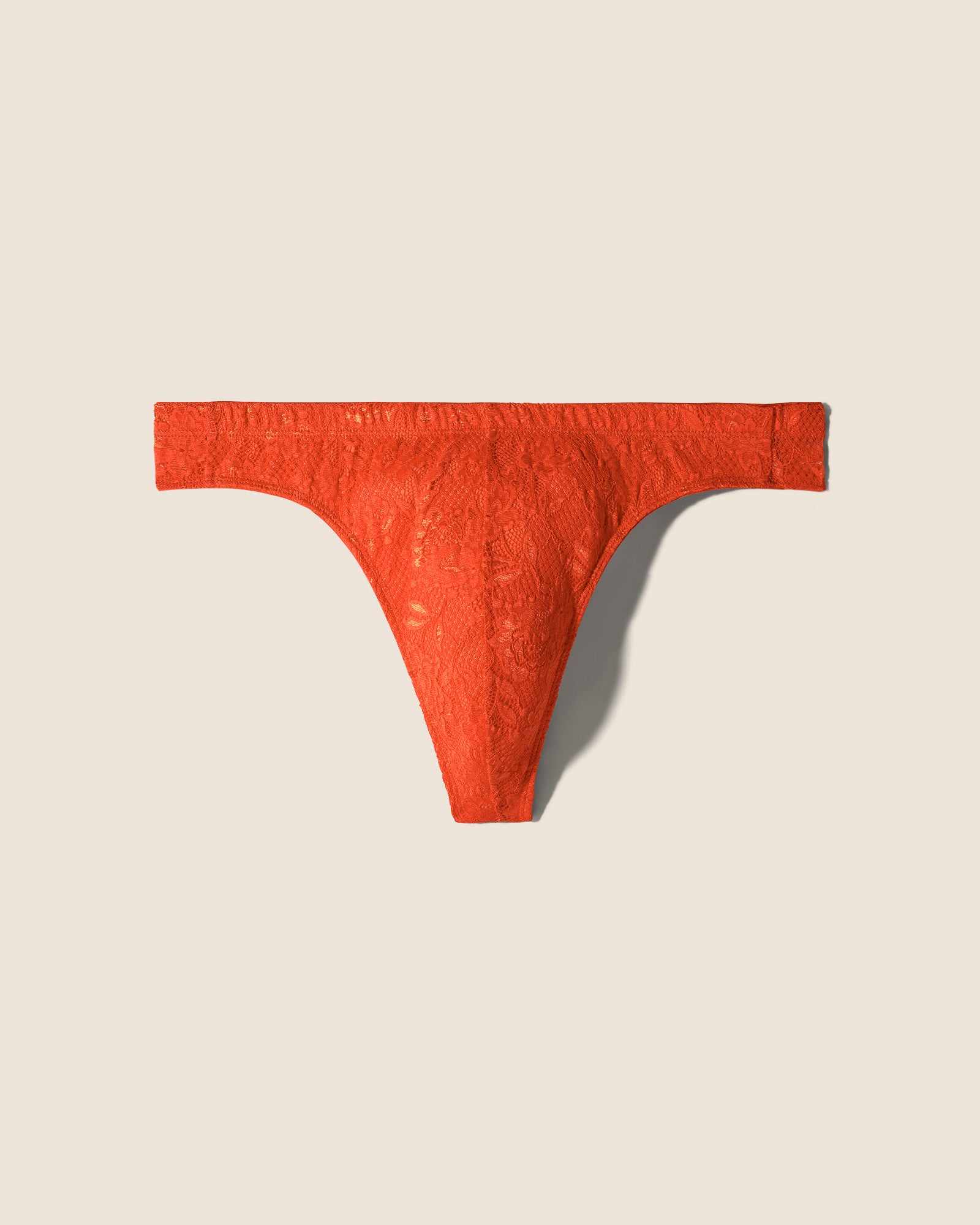 Naranja Tangas De Hilo Para Hombres - Never Say Never Tanga De Hilo Clásico
