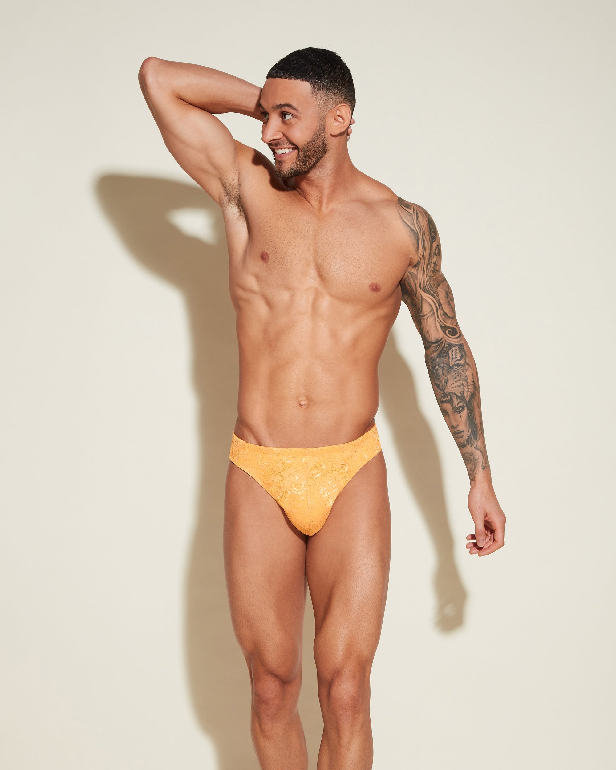 Gelb G-Strings Für Herren - Never Say Never Klassischer G-String