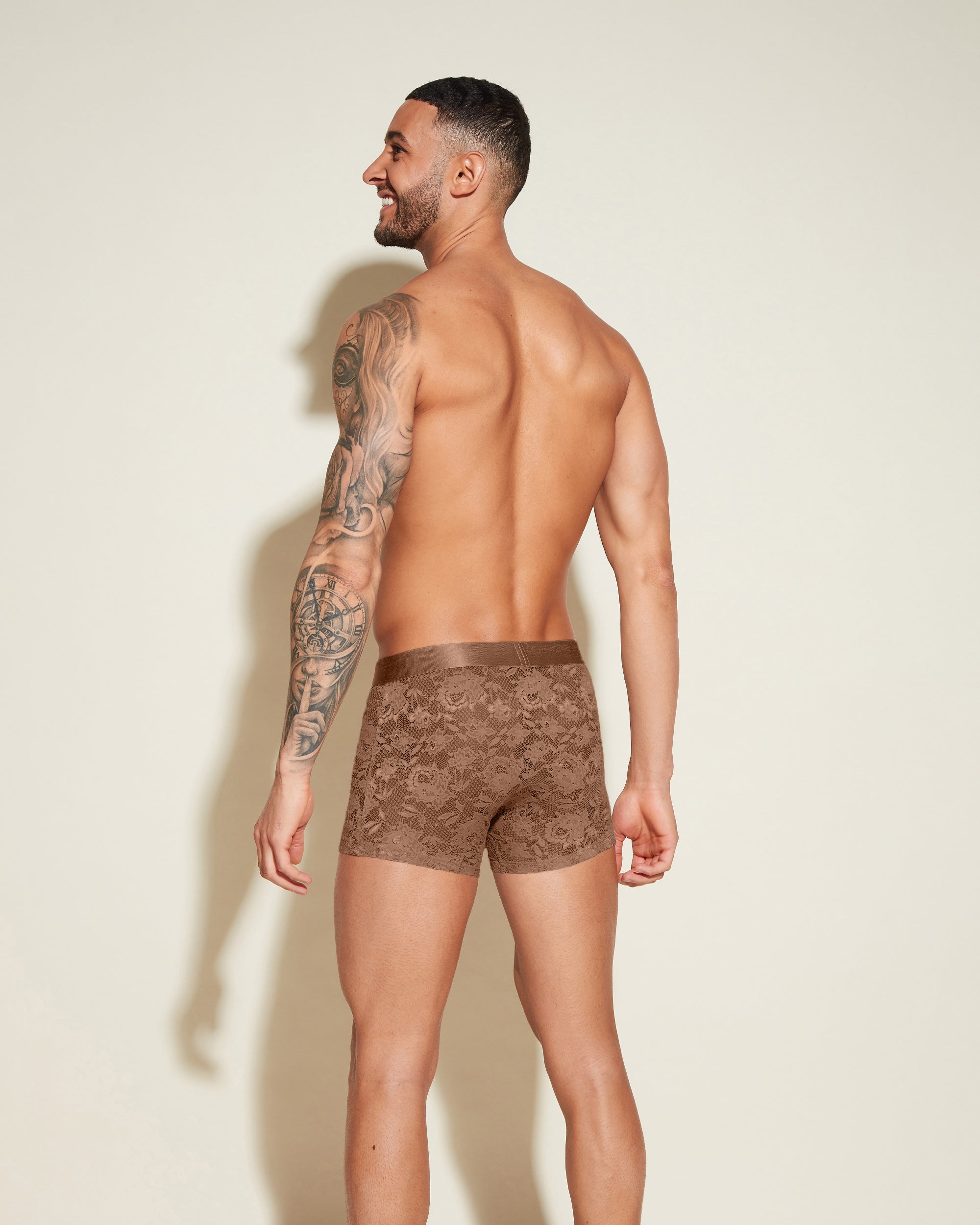 Marron Slip Homme - Never Say Never Boxer Forme Classique