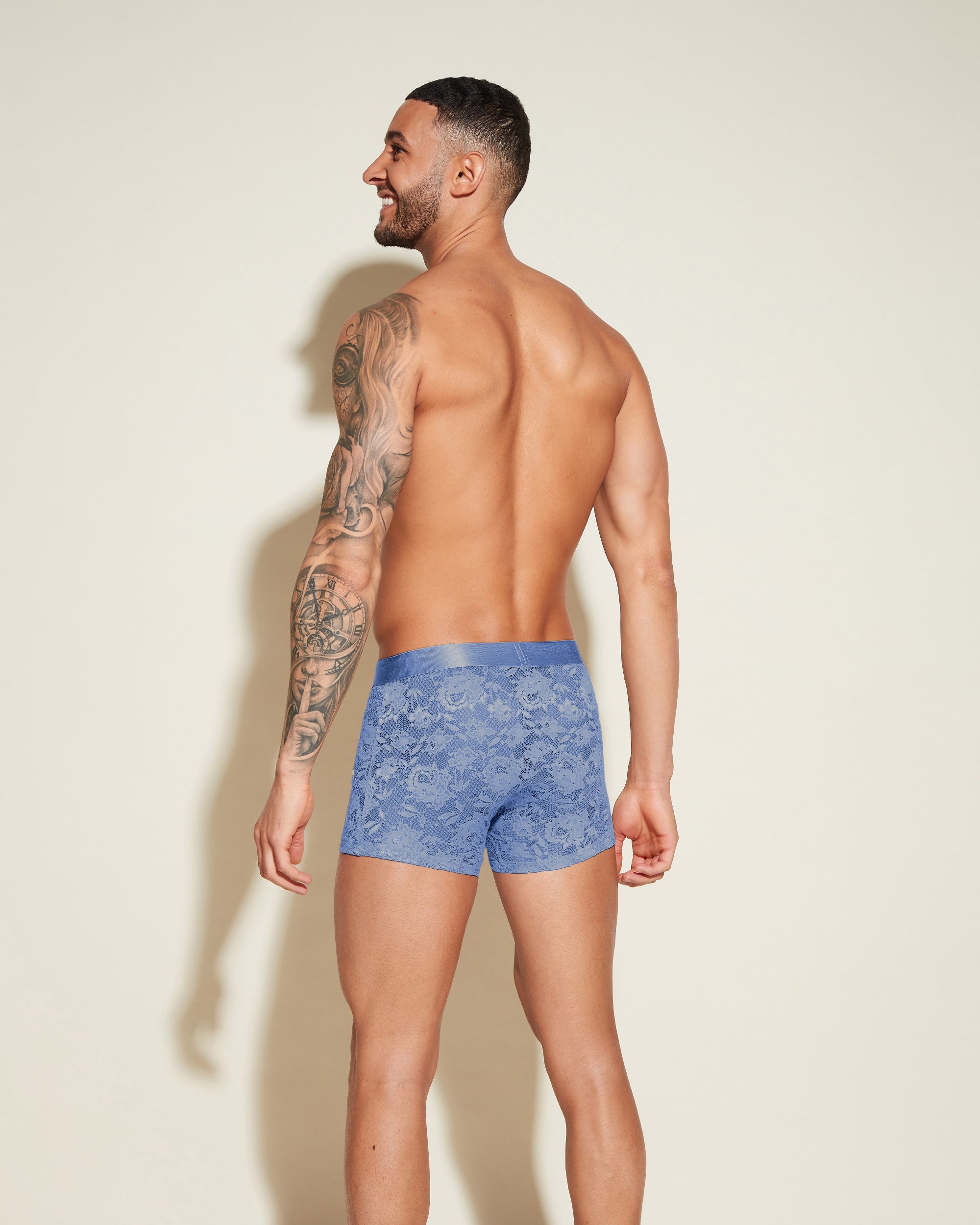 Bleue Slip Homme - Never Say Never Boxer Forme Classique