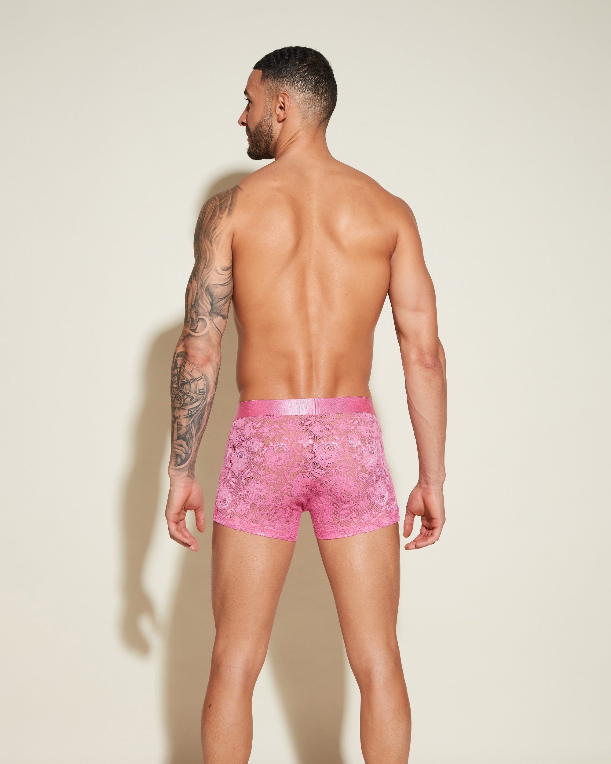 Rosa Slip Uomo - Never Say Never Boxer Attillati Classici