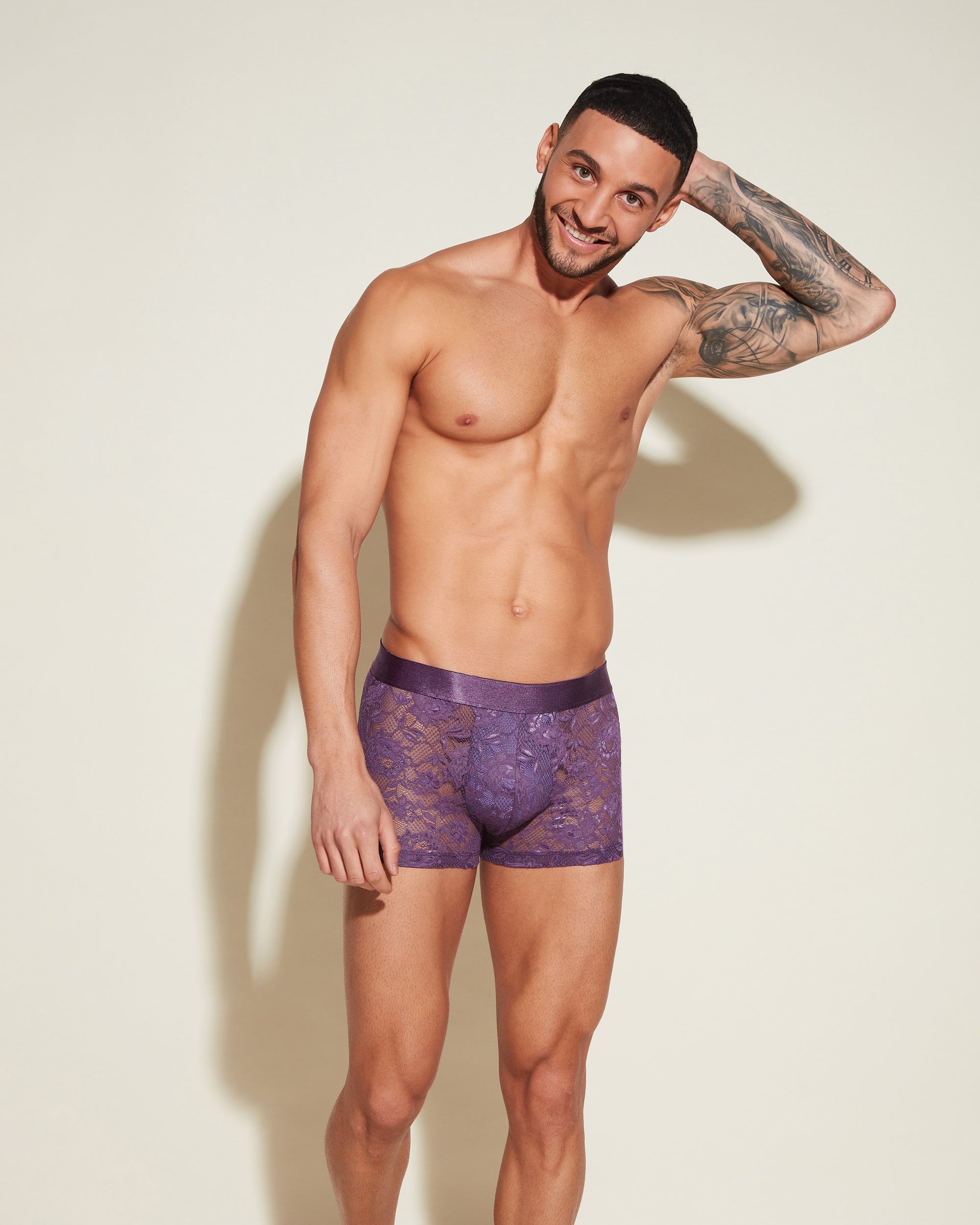 Viola Slip Uomo - Never Say Never Boxer Attillati Classici