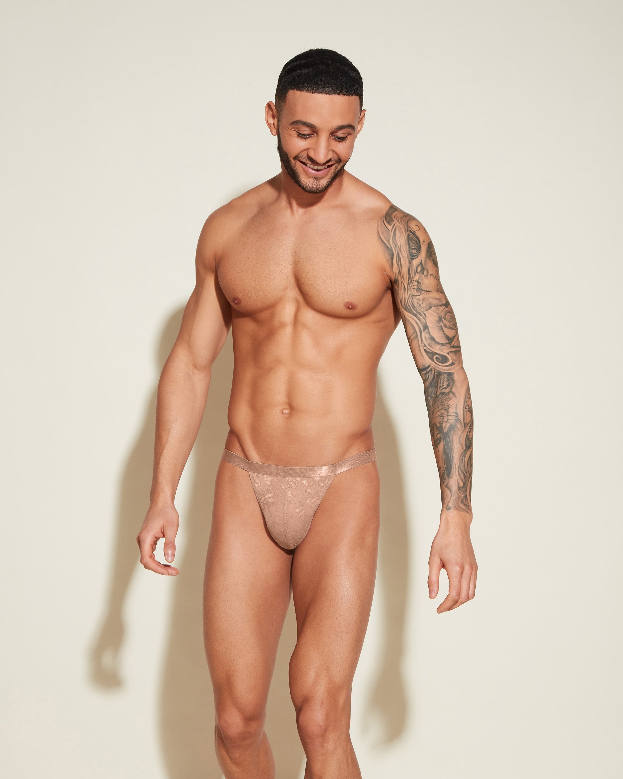 Beige Perizoma Uomo - Never Say Never Perizoma Italiano