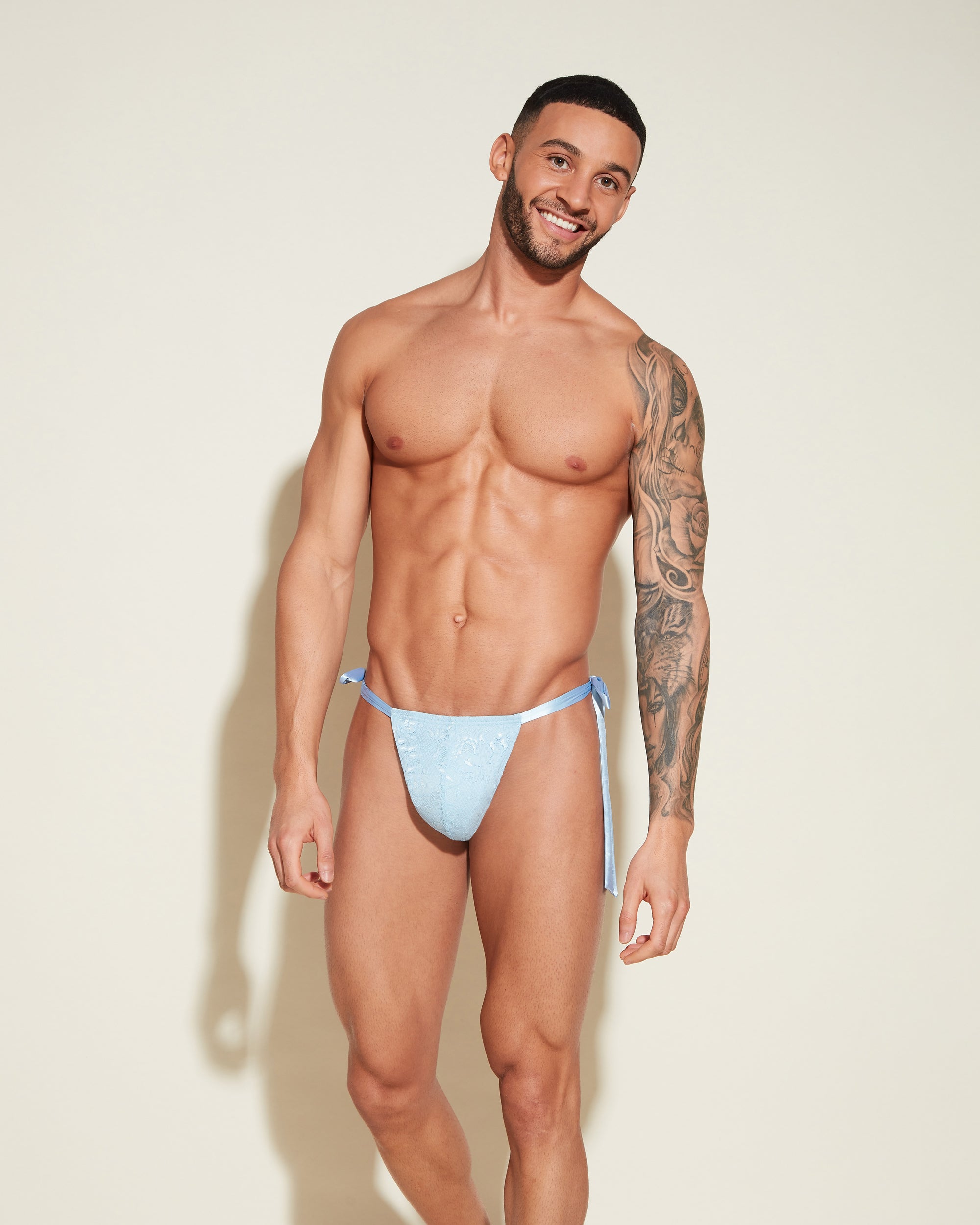 Azul Tangas De Hilo Para Hombres - Never Say Never Tanga Italiano