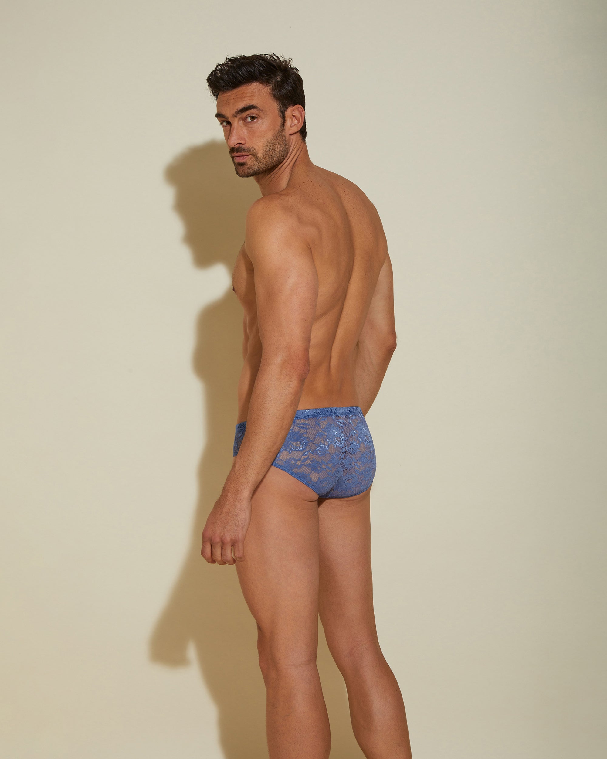 Blau Herren Slipls - Never Say Never Komfort Mikro-Slip