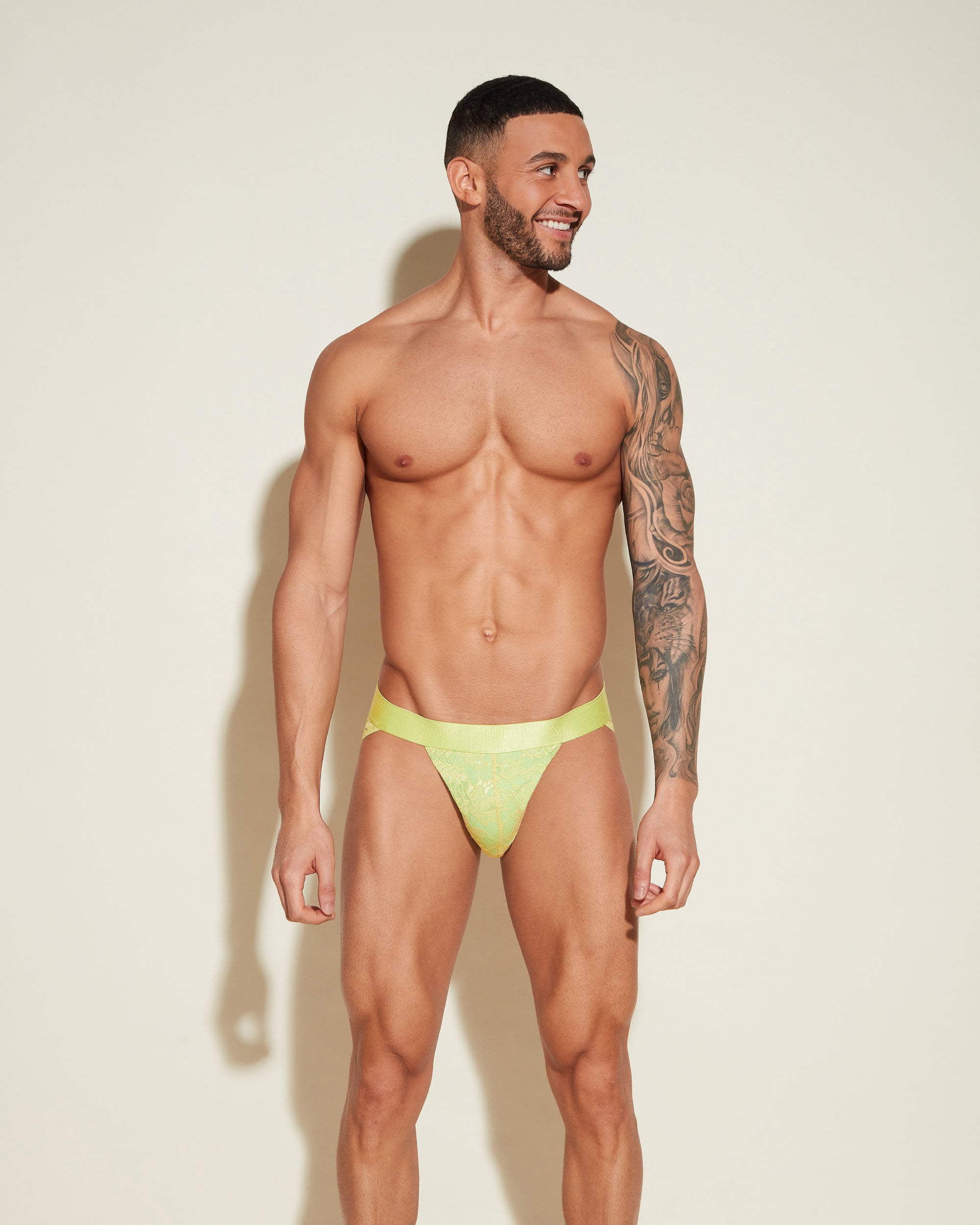 Verte Slip Homme - Never Say Never Calecon Sport