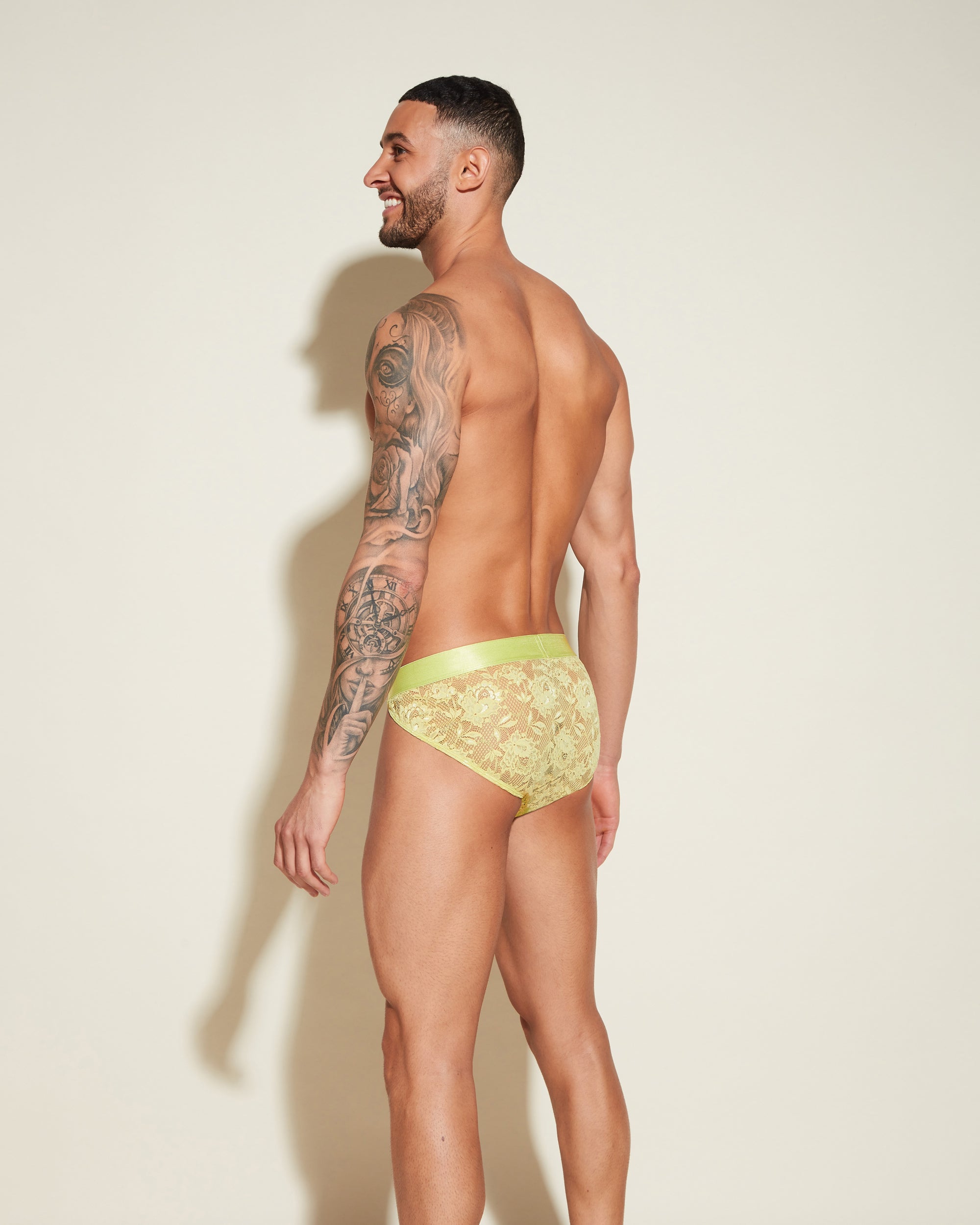 Green Mens Brief - Never Say Never Sports Brief