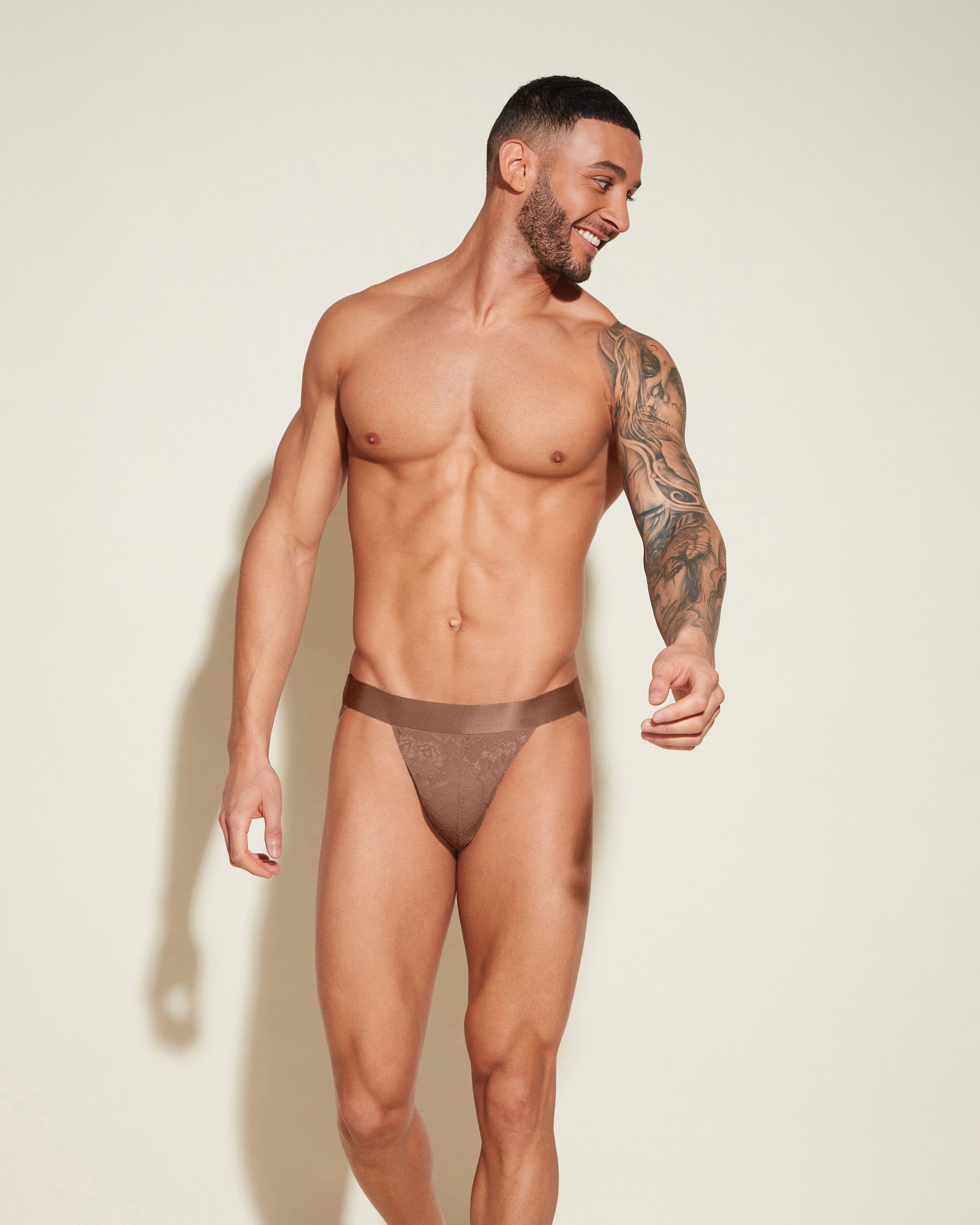 Brown Mens Brief - Never Say Never Sports Brief