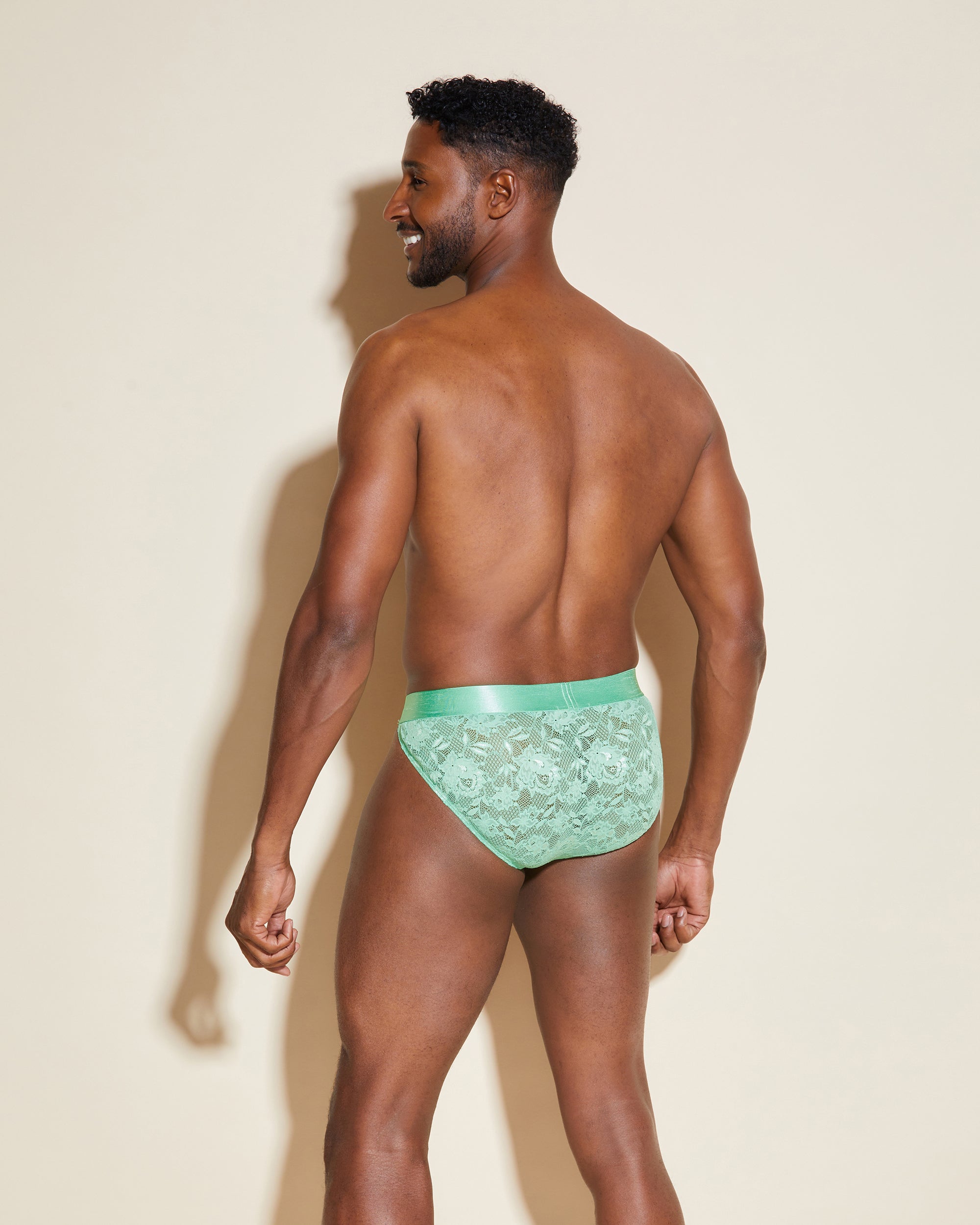 Verte Slip Homme - Never Say Never Calecon Sport