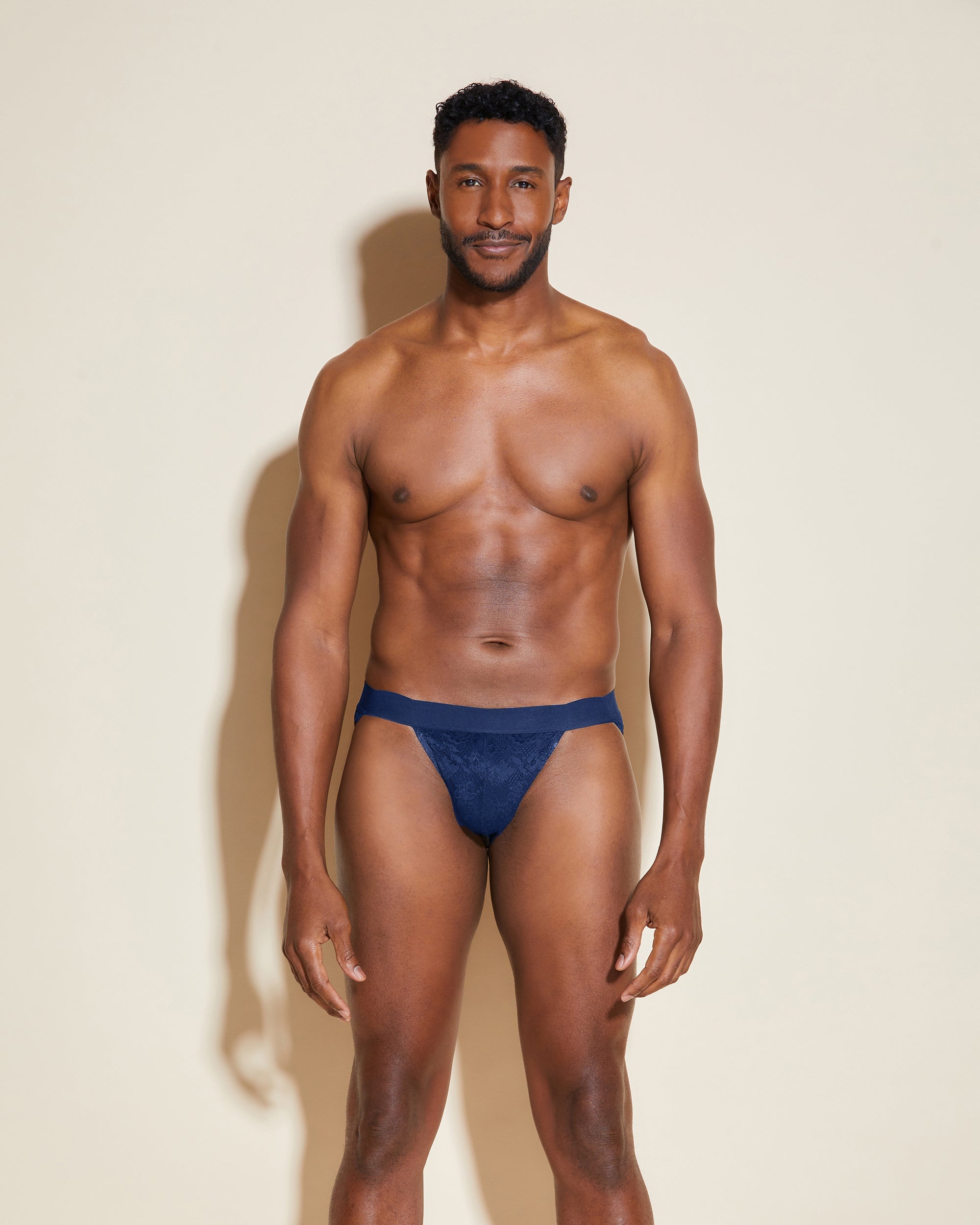 Blau Herren Slipls - Never Say Never Sports Brief