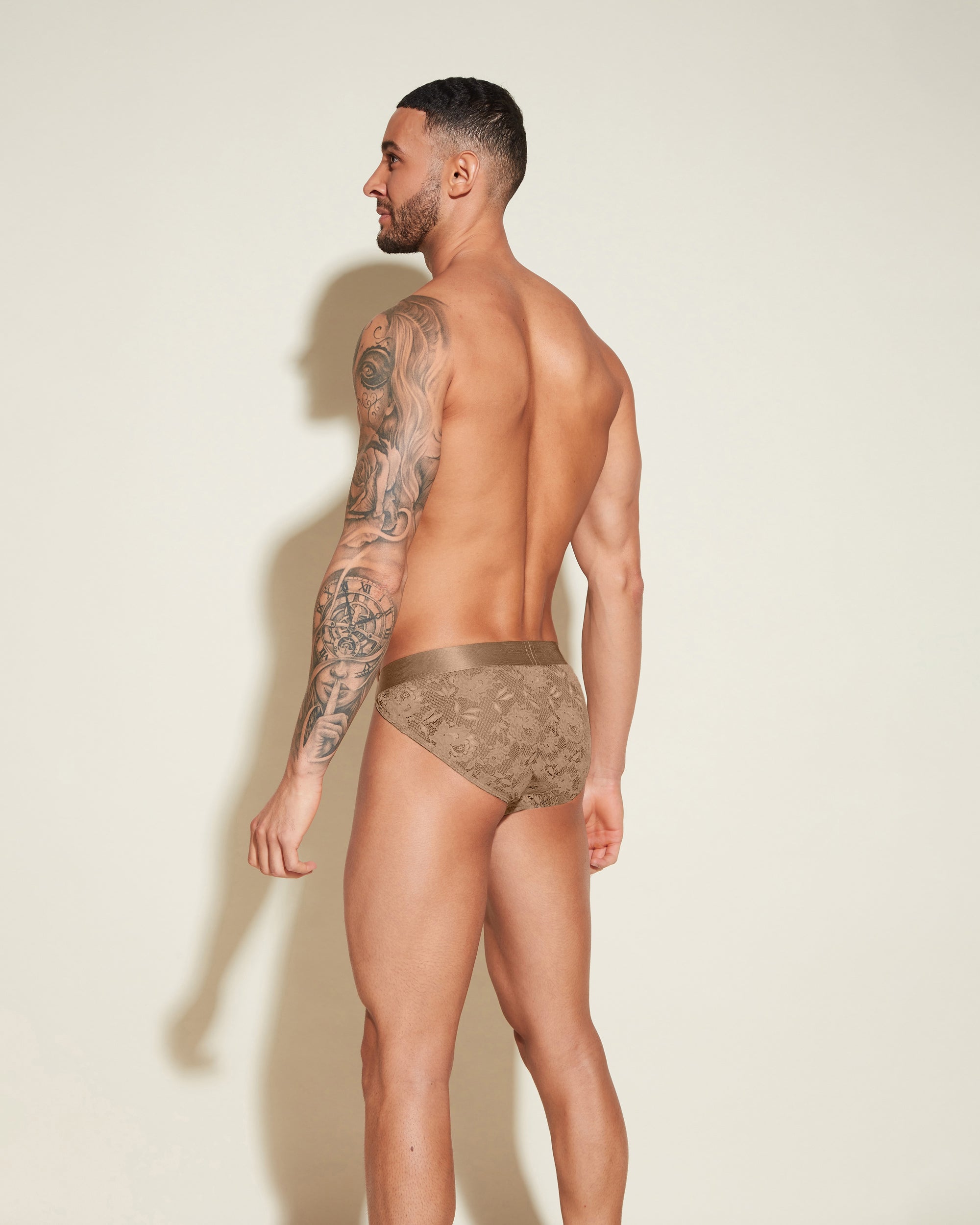 Brown Mens Brief - Never Say Never Sports Brief