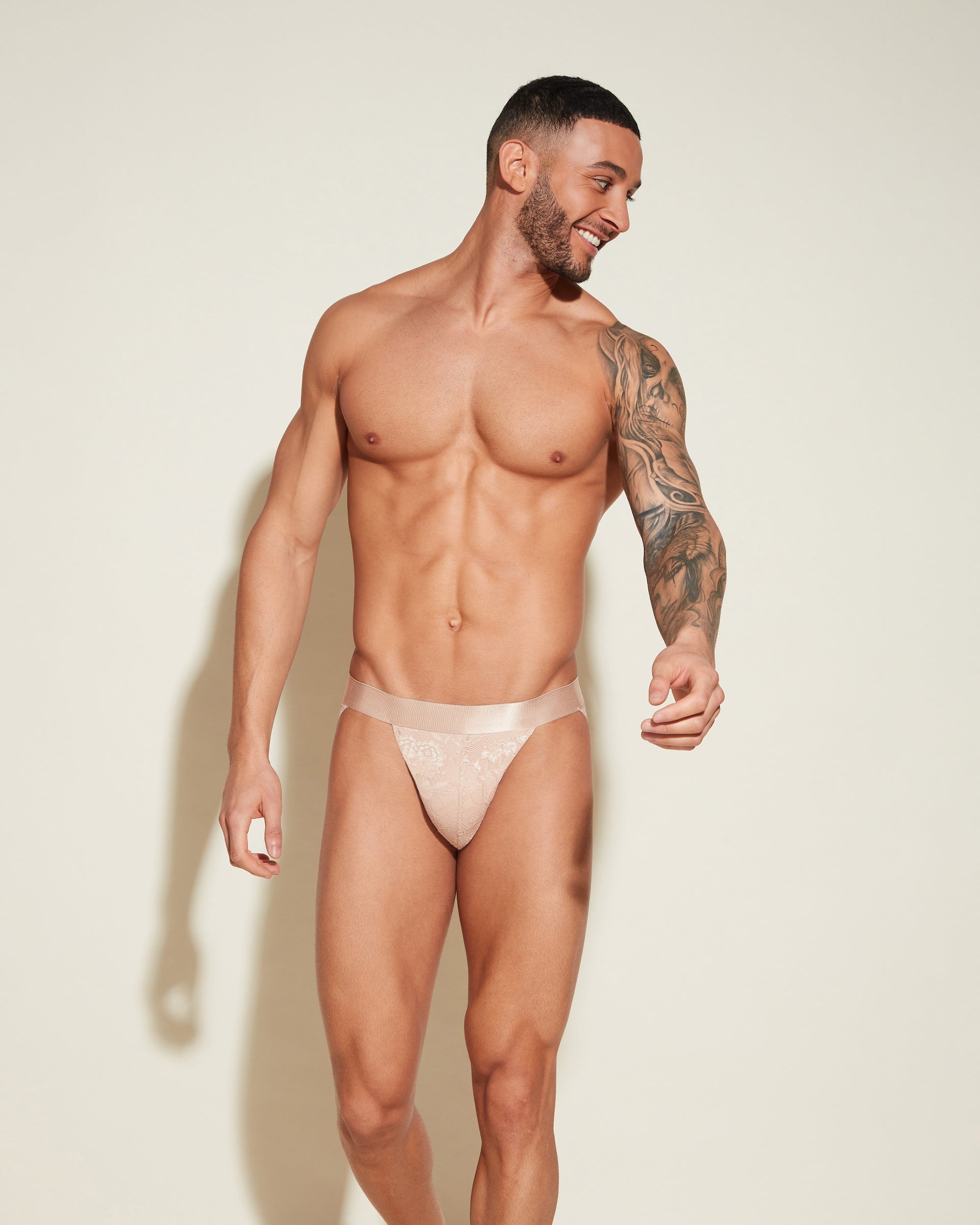 Beige Slip Uomo - Never Say Never Slip Sportivo