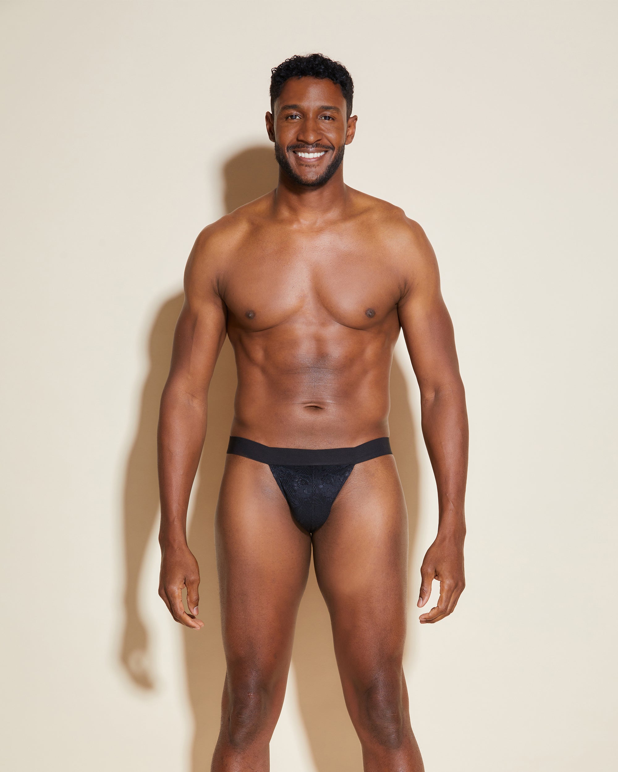 Black Mens Jock Strap - Never Say Never Jock Strap