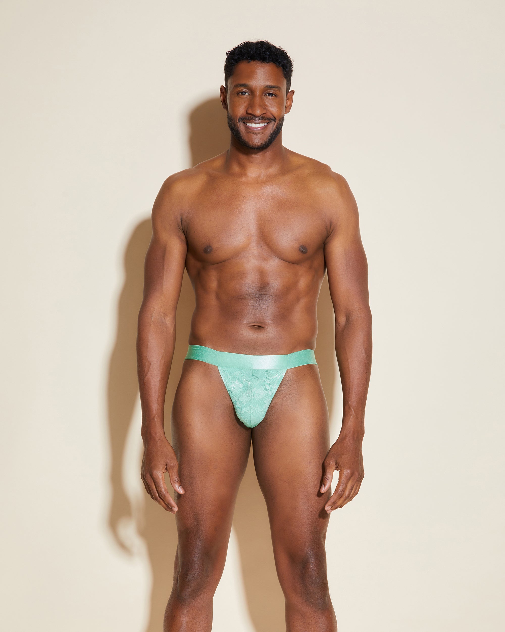 Green Mens Jock Strap - Never Say Never Jock Strap