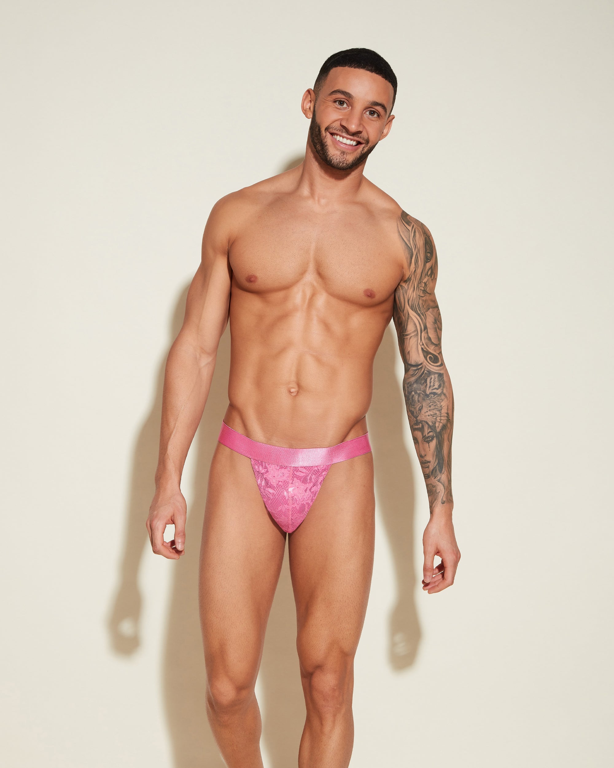Pink Mens Jockstrap - Never Say Never Jock Strap