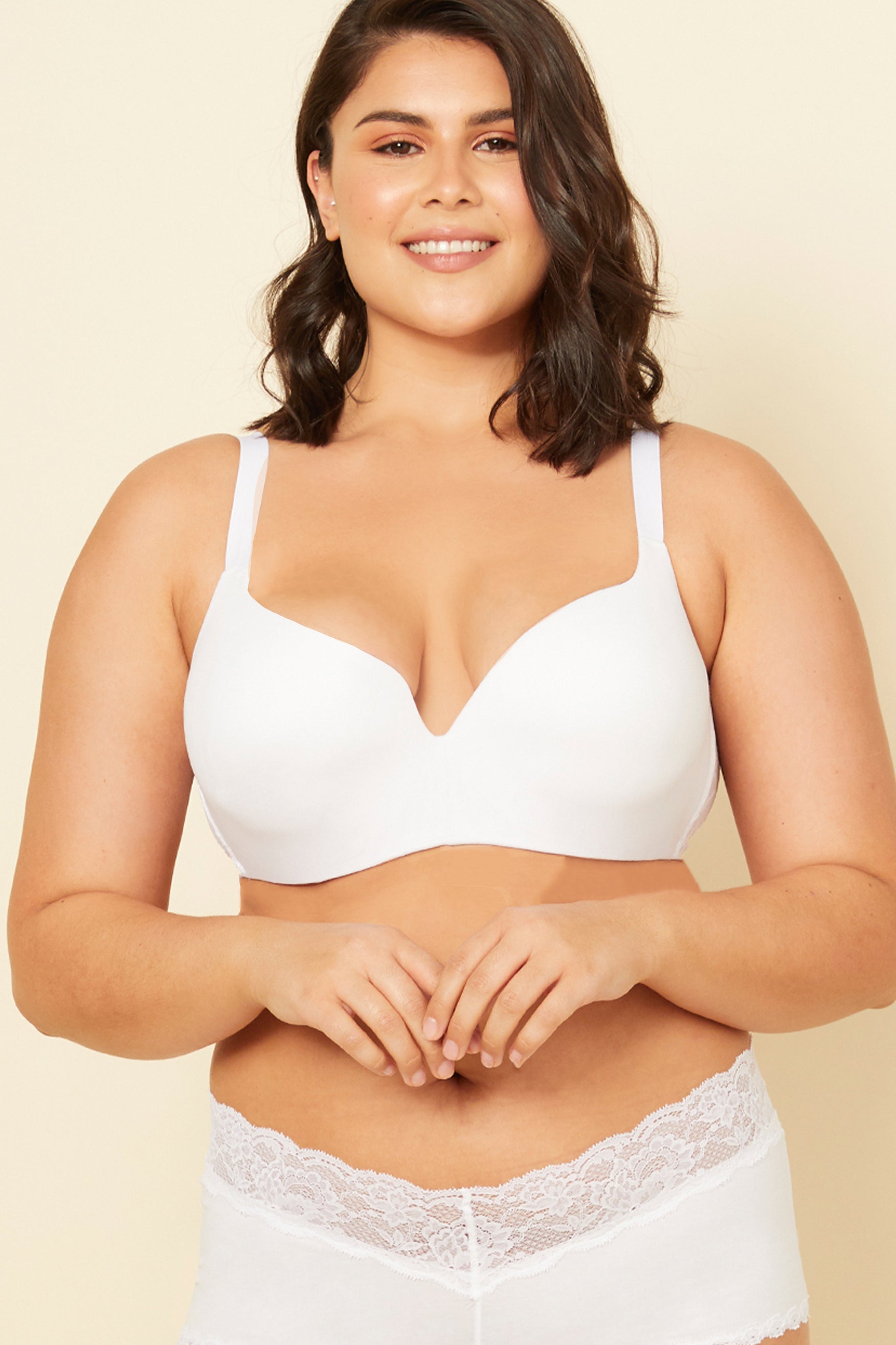 White Bra, Never Say Never Extended Demie Demi Bra