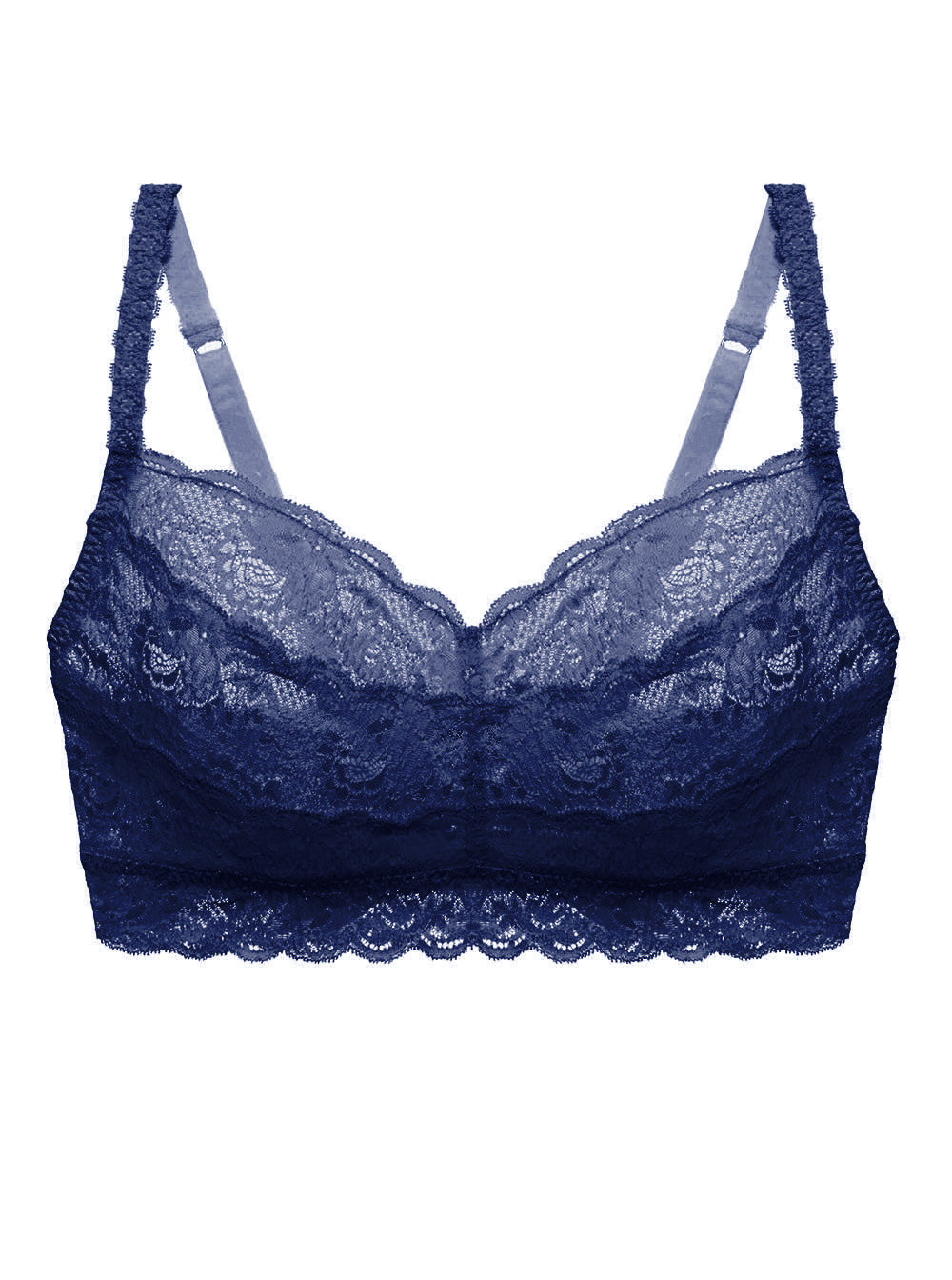 Bleue Bralette - Never Say Never Brassière Grande Taille Sweetie