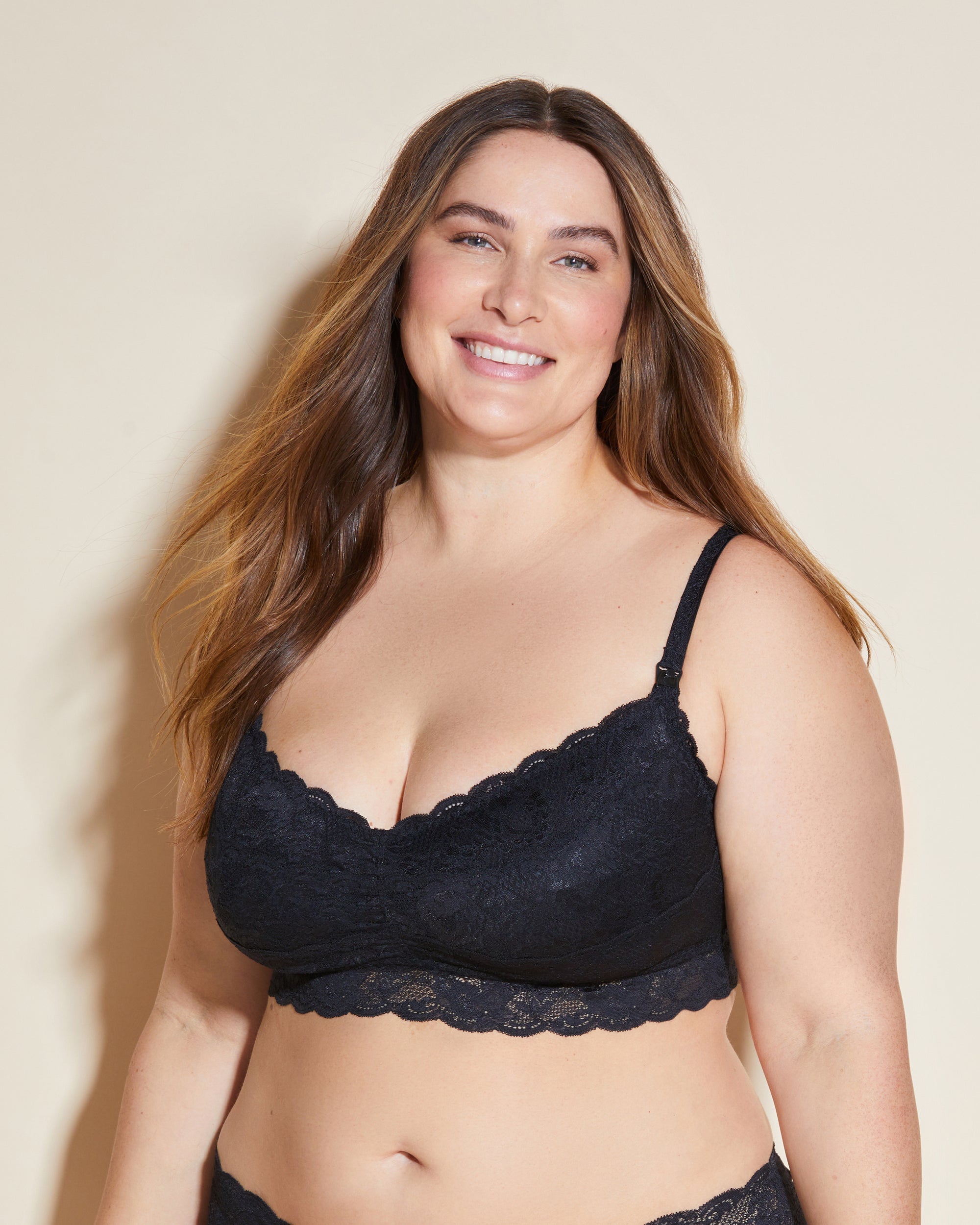Noir Bralette - Never Say Never Brassière De Grossesse/D'Allaitement Mommie