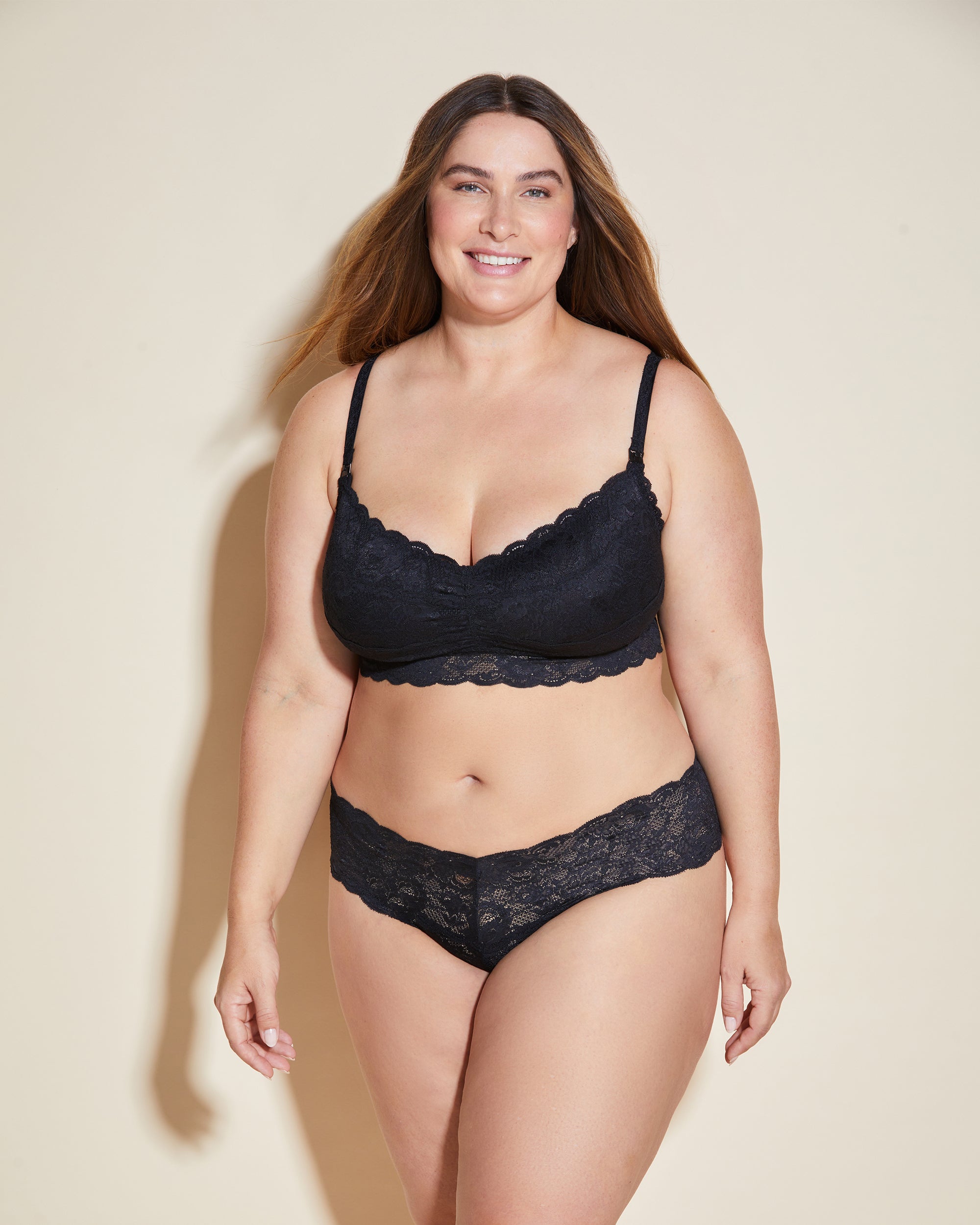 Noir Bralette - Never Say Never Brassière De Grossesse/D'Allaitement Mommie
