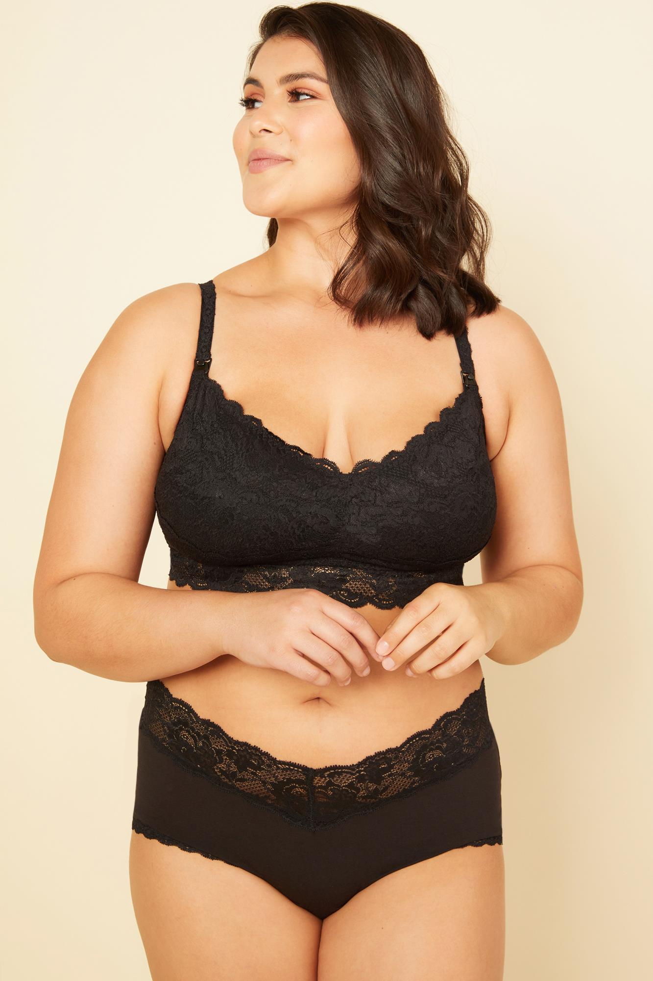 Schwarz Bralette - Never Say Never Maternity Mommie Still-Bralette