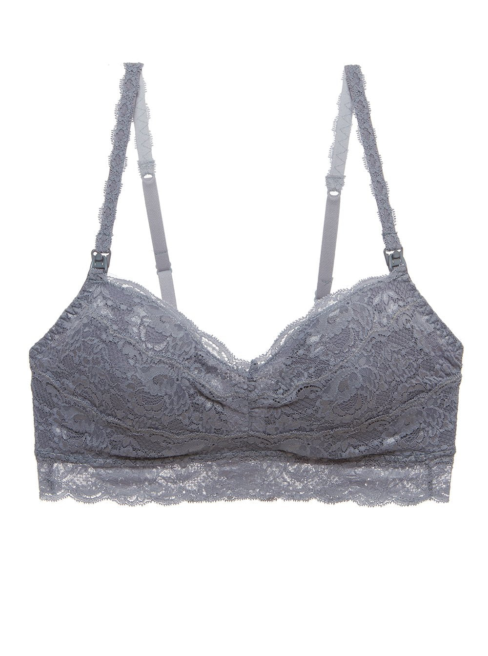 Gray Bralette, Never Say Never Maternity Maternity Mommie Nursing Bralette