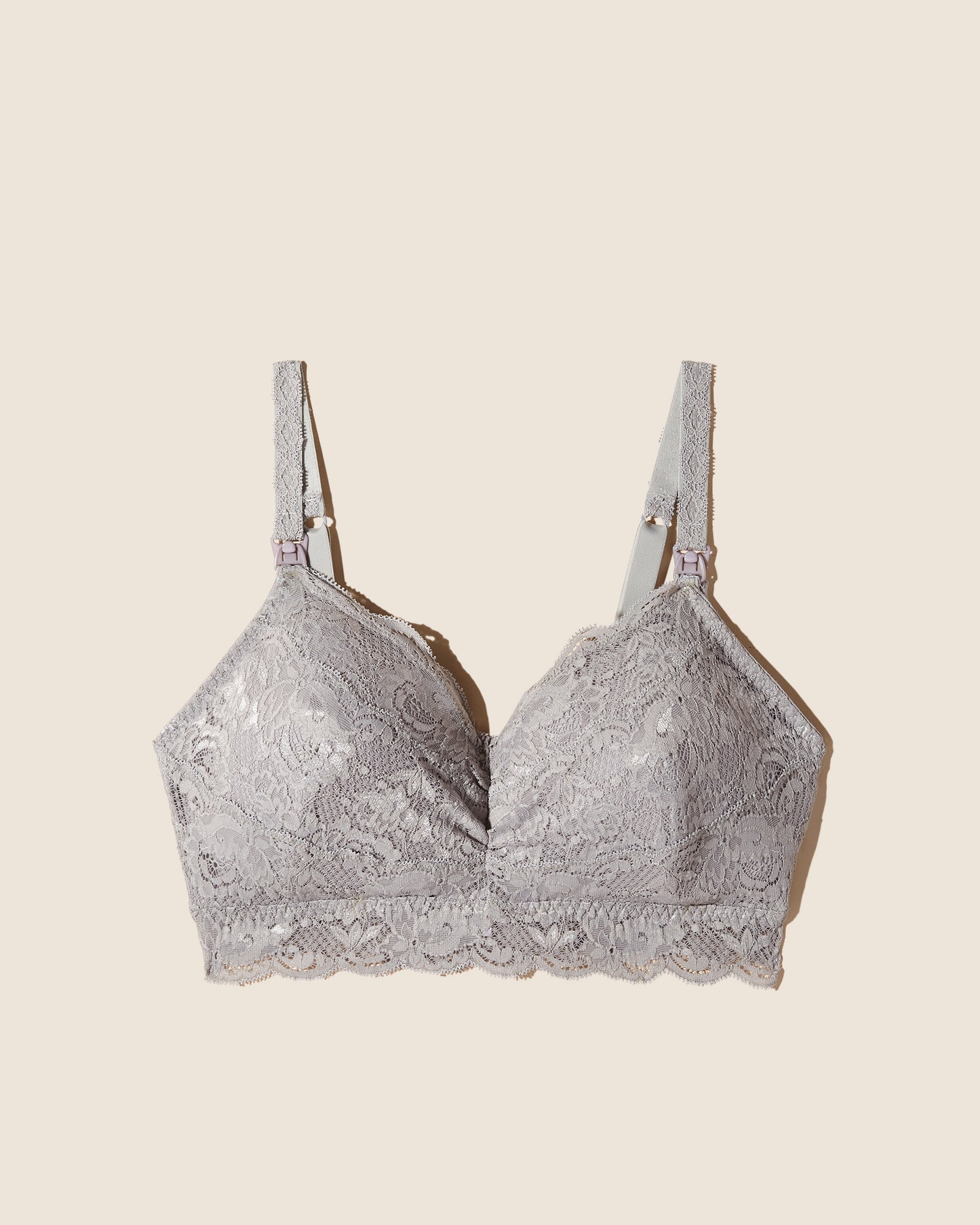Grise Bralette - Never Say Never Brassière De Grossesse/D'Allaitement Mommie