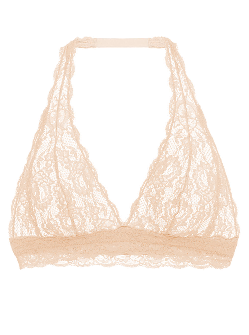 Beige Bralette - Never Say Never Bralette Tipo Halter