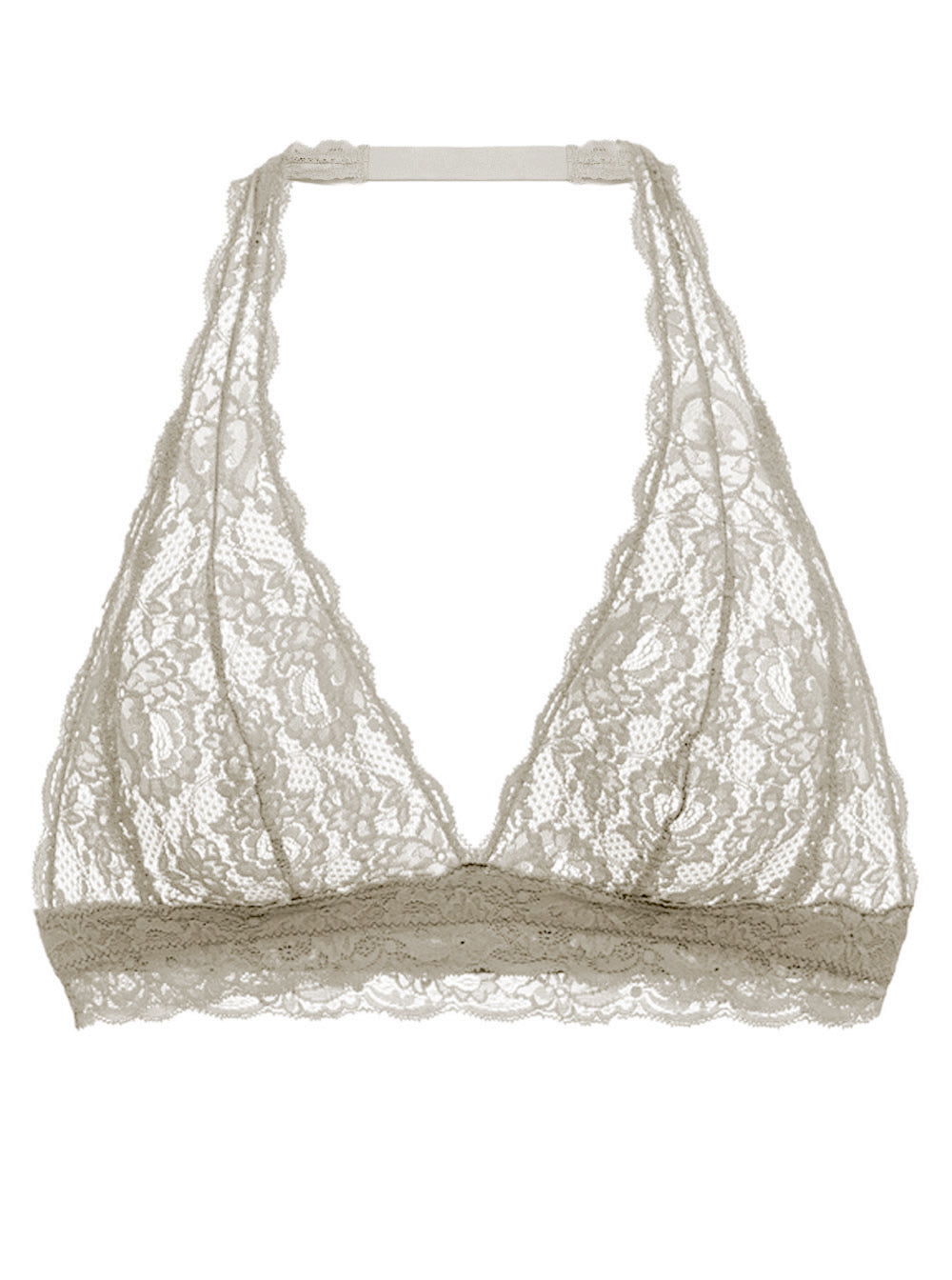 Grau Bralette - Never Say Never Hippie Bralette Mit Neckholder