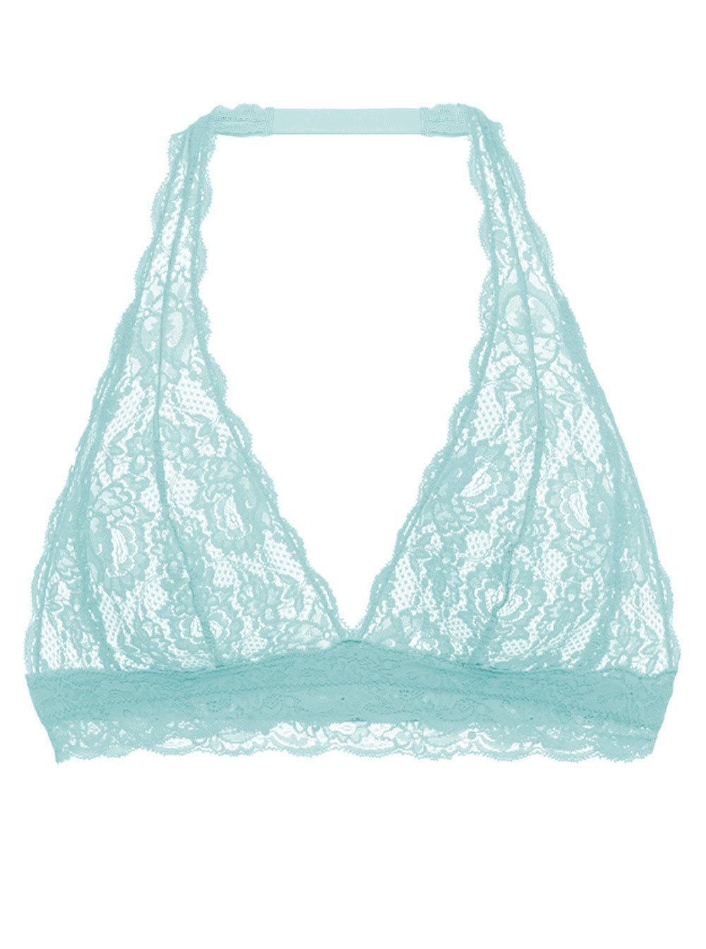 Blau Bralette - Never Say Never Hippie Bralette Mit Neckholder