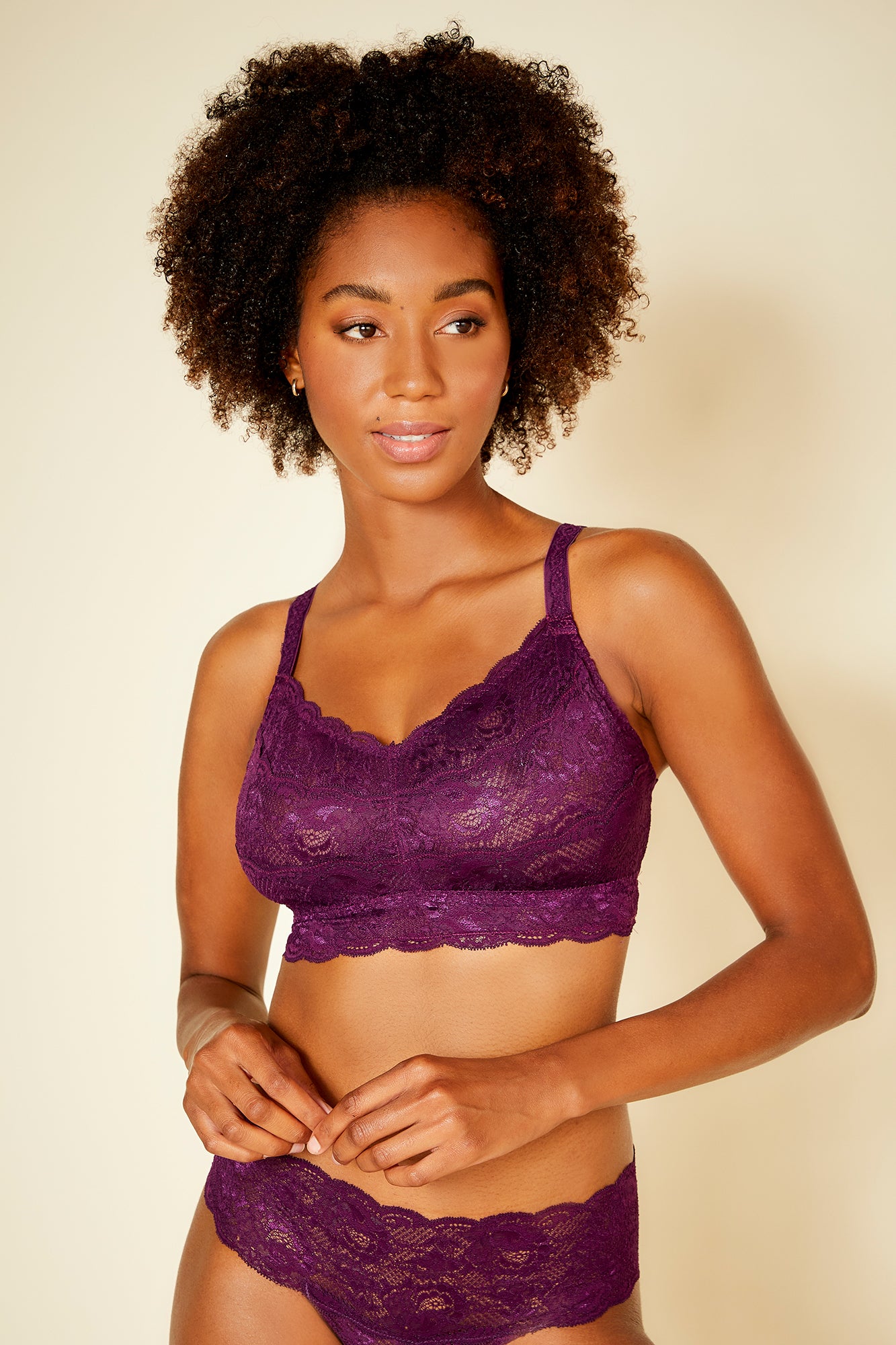 Purple Bralette - Never Say Never Curvy Sweetie Bralette
