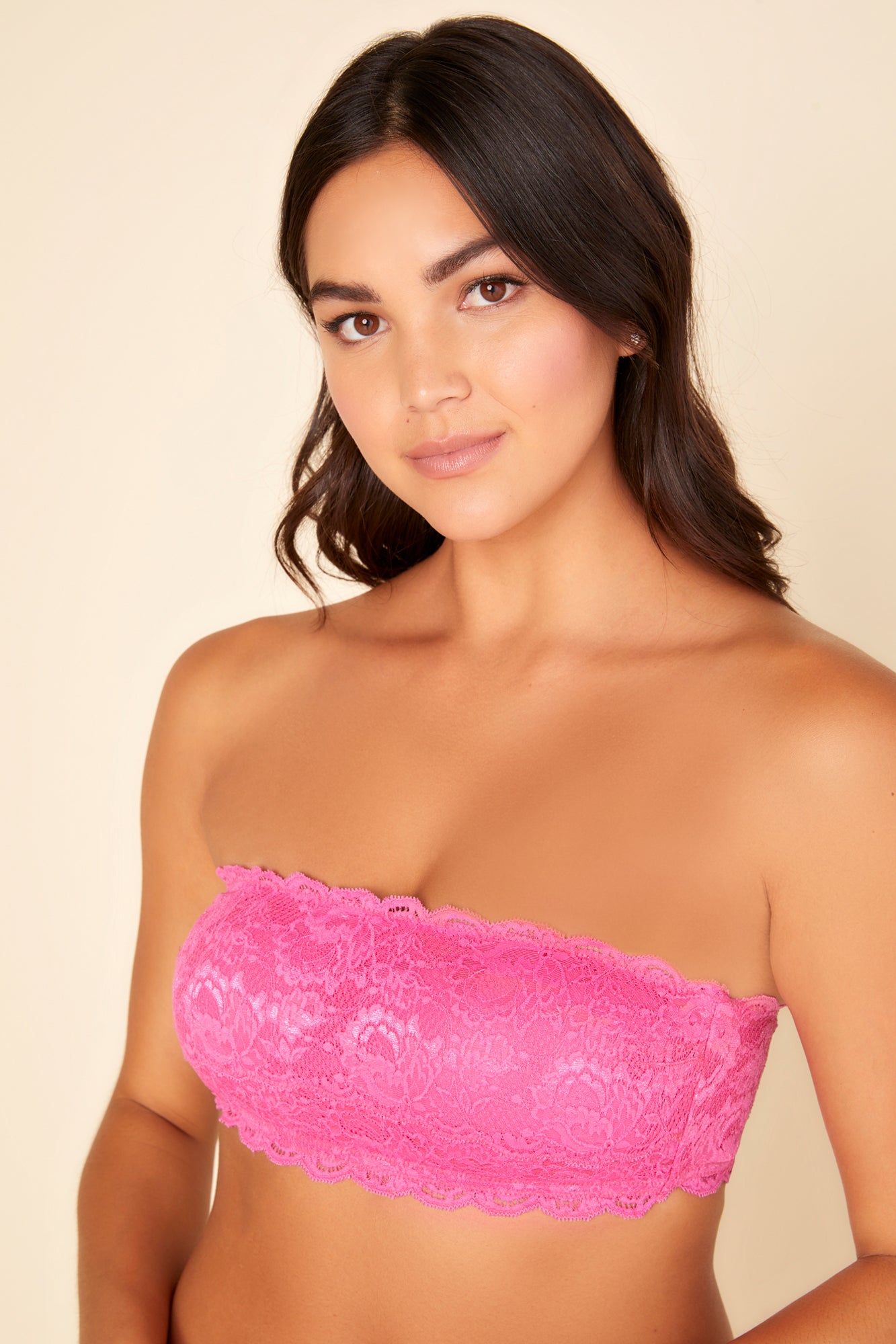 Rosa Bralette - Never Say Never Reggiseno A Fascia Imbottito Flirtie