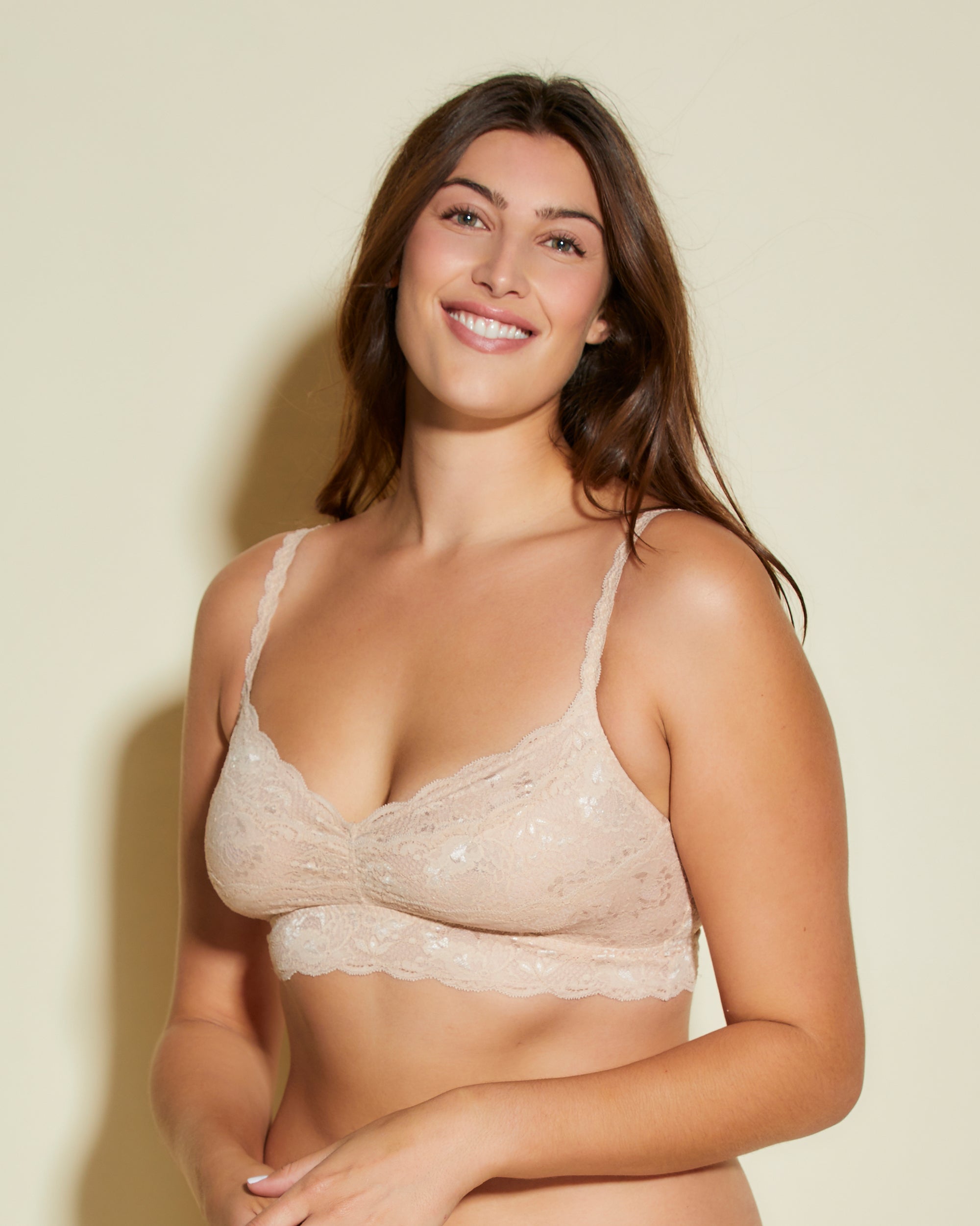 Beige Bralette - Never Say Never Bralette Beauty Sweetie