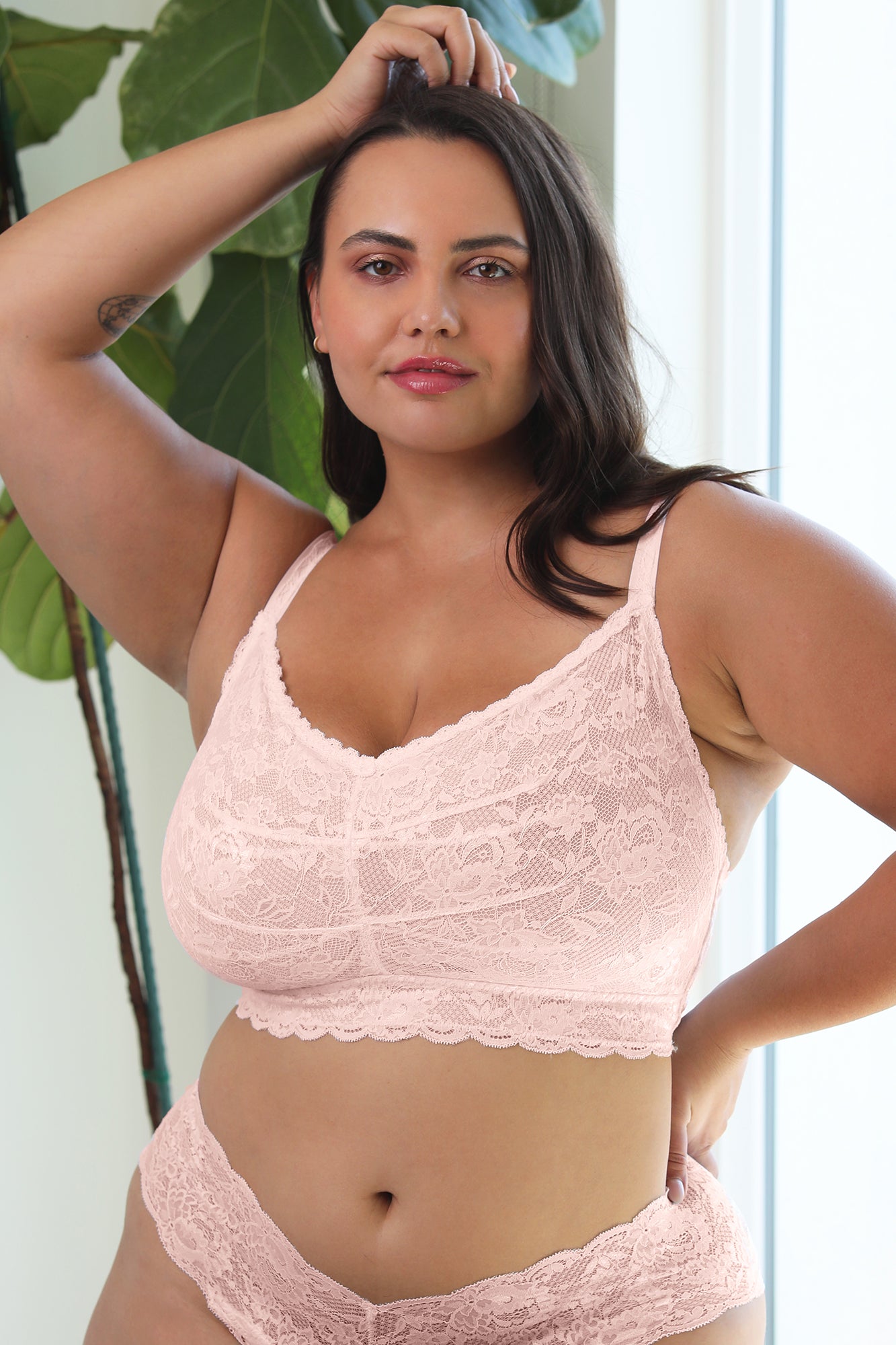 Púrpura Bralette - Never Say Never Bralette Sweetie Ultra Curvy