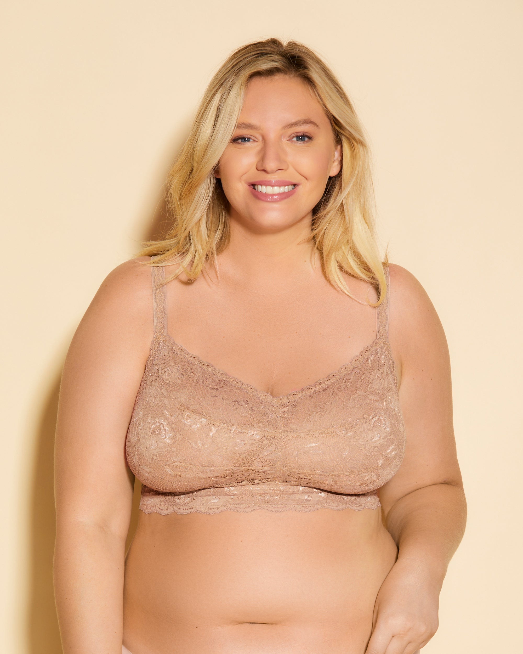 Beige Bralette - Never Say Never Ultra Curvy Sweetie Bralette